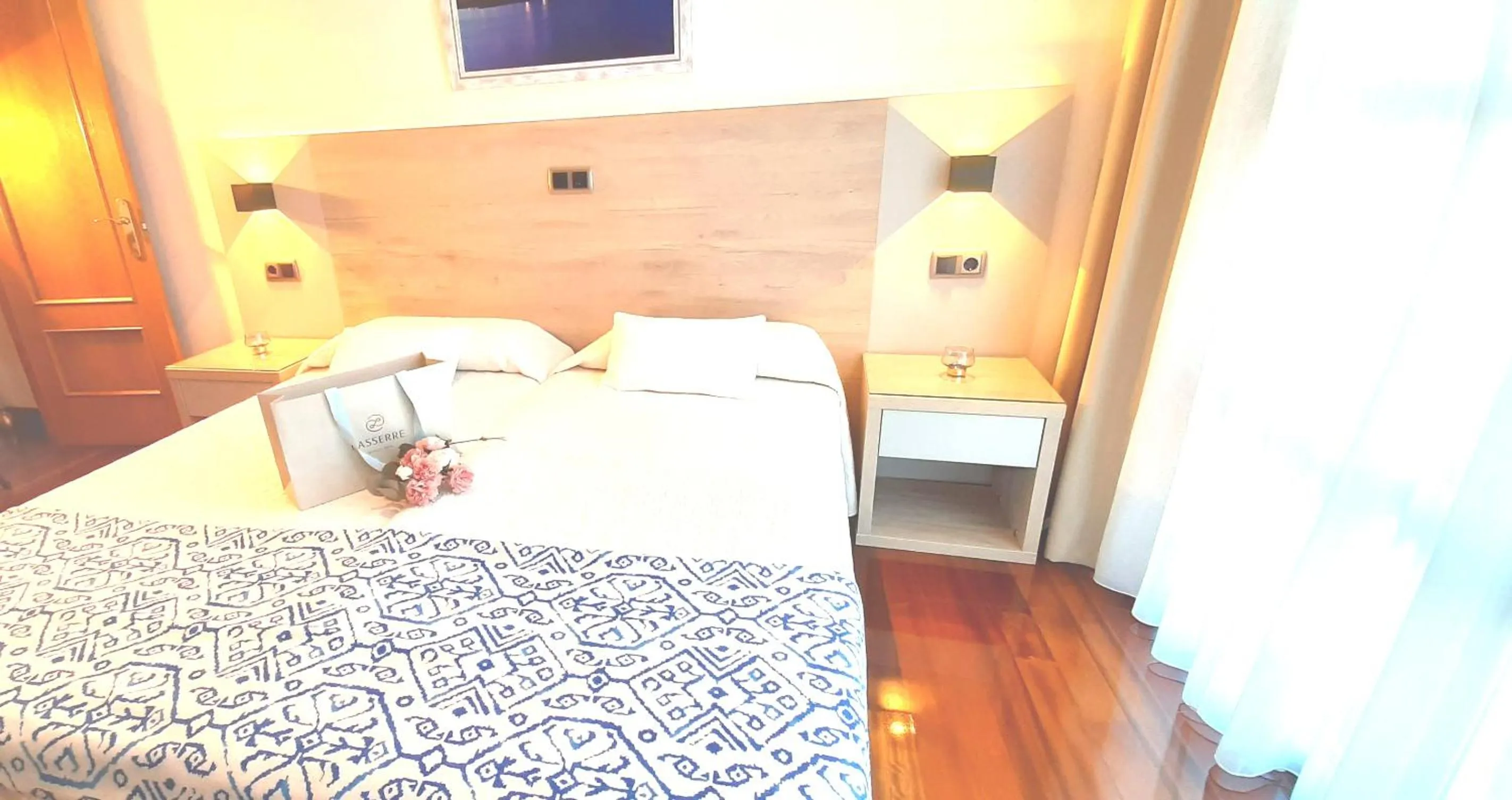 Bed in Hotel Nueva Plaza