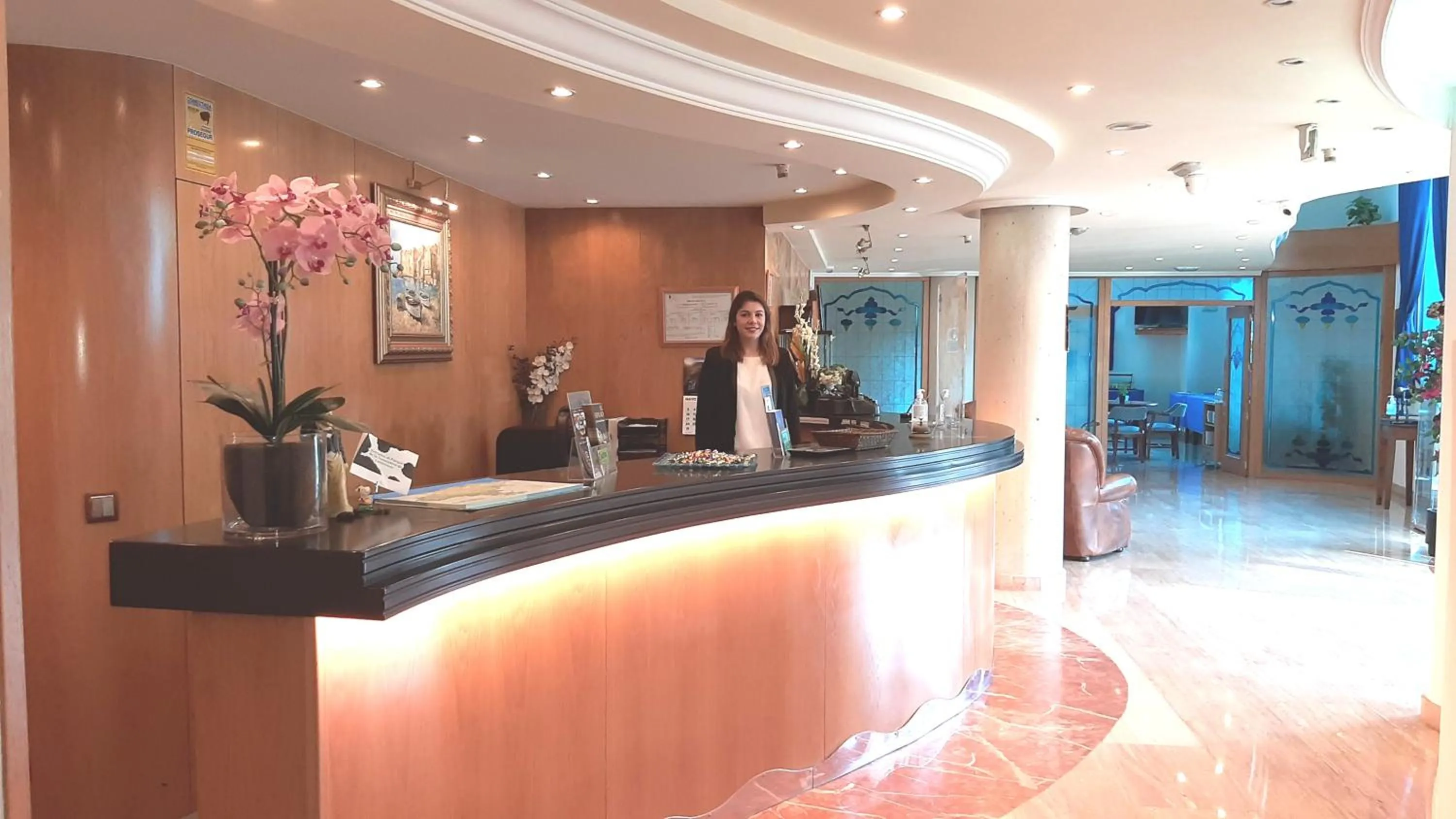 Lobby or reception in Hotel Nueva Plaza