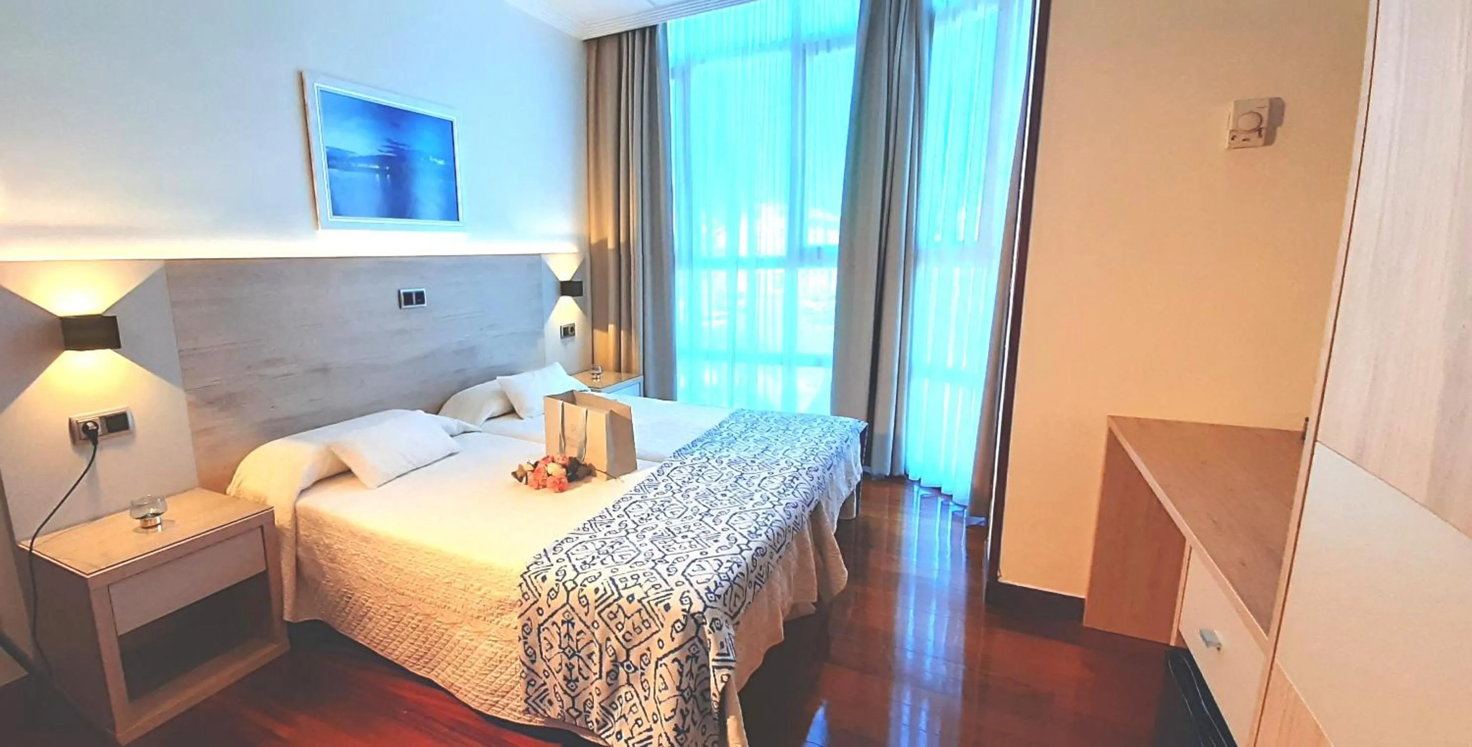 Bed in Hotel Nueva Plaza