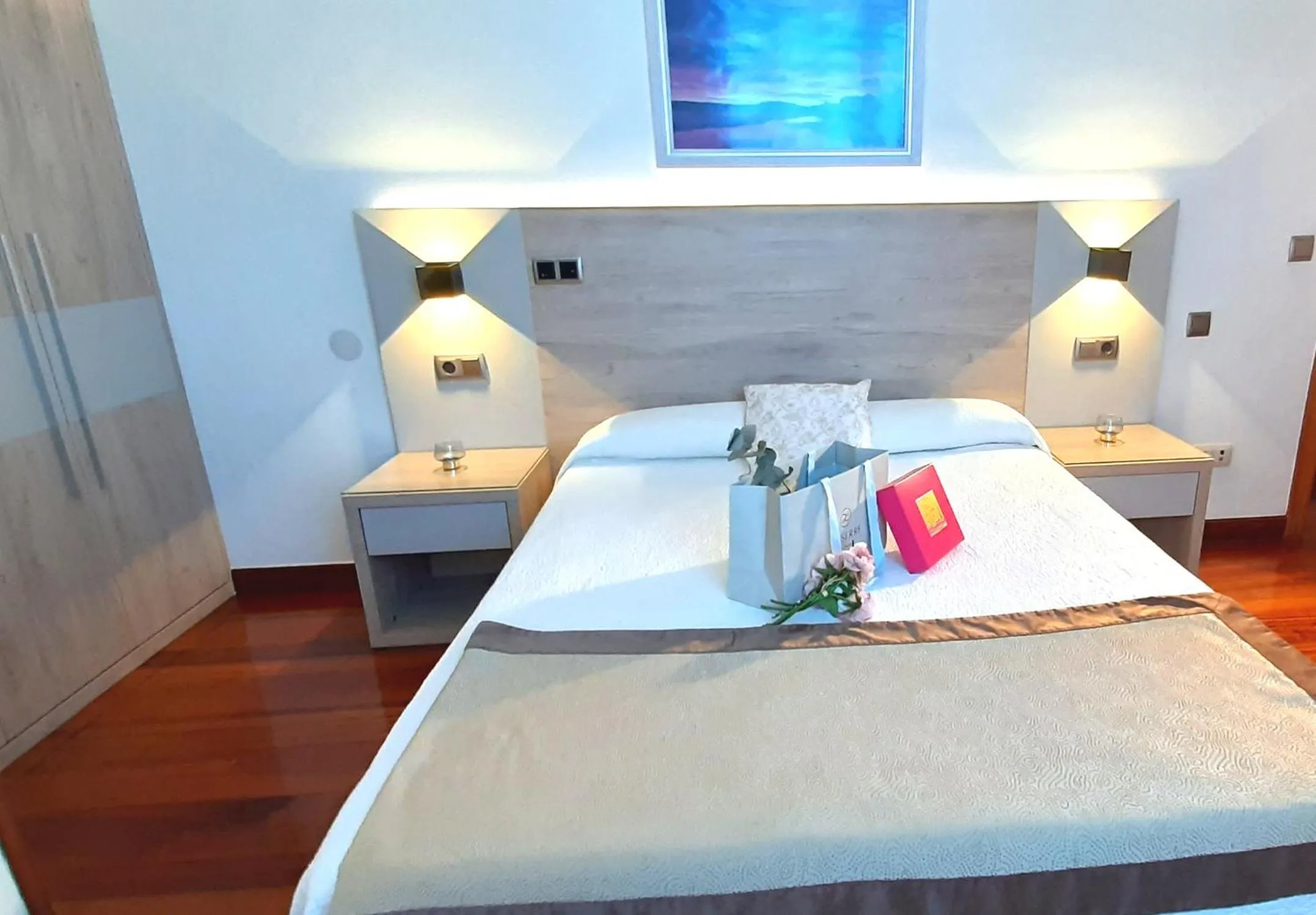 Bed in Hotel Nueva Plaza