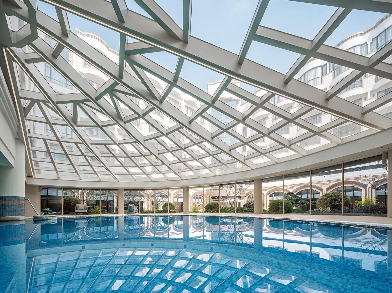 Swimming pool in Renaissance Shanghai Hongqiao