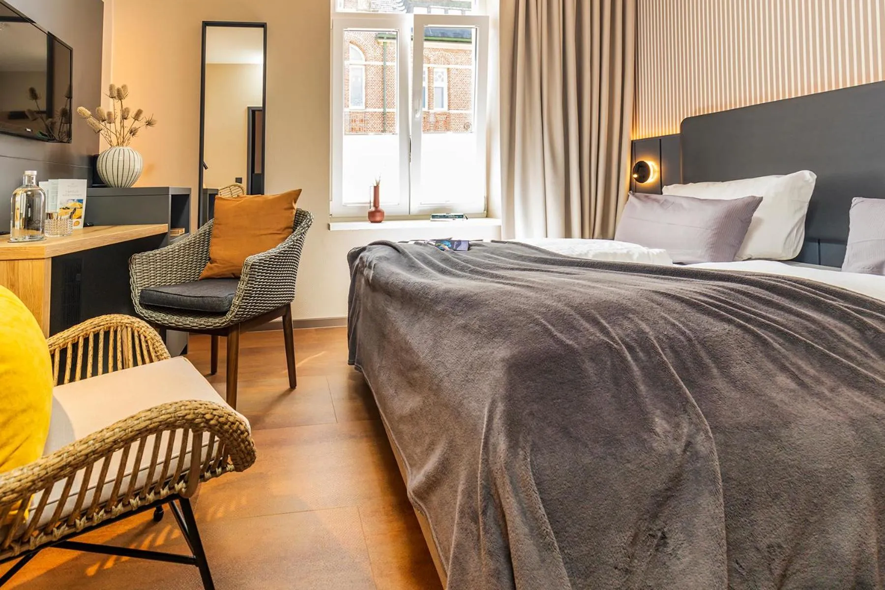 Bed in Arthotel Bakker