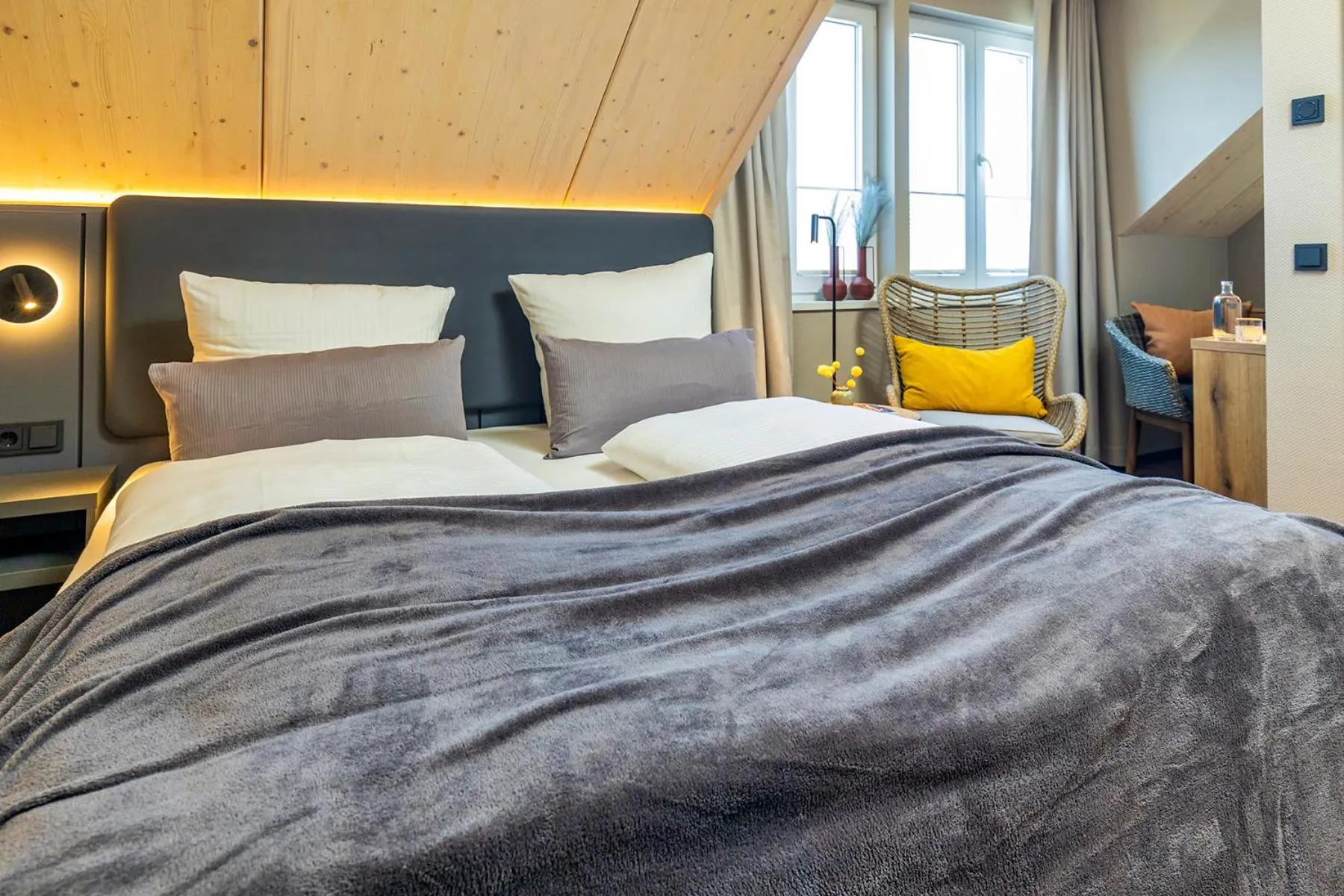 Bed in Arthotel Bakker