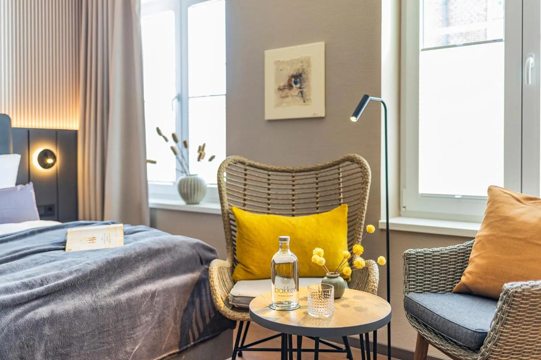 Bed in Arthotel Bakker