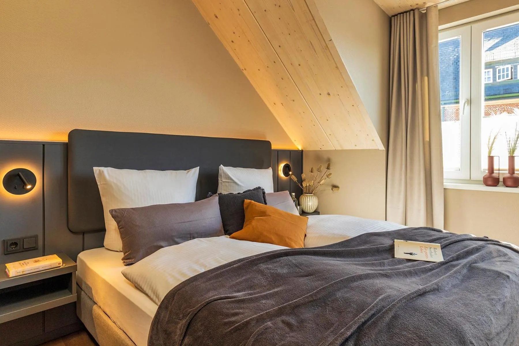 Bed in Arthotel Bakker