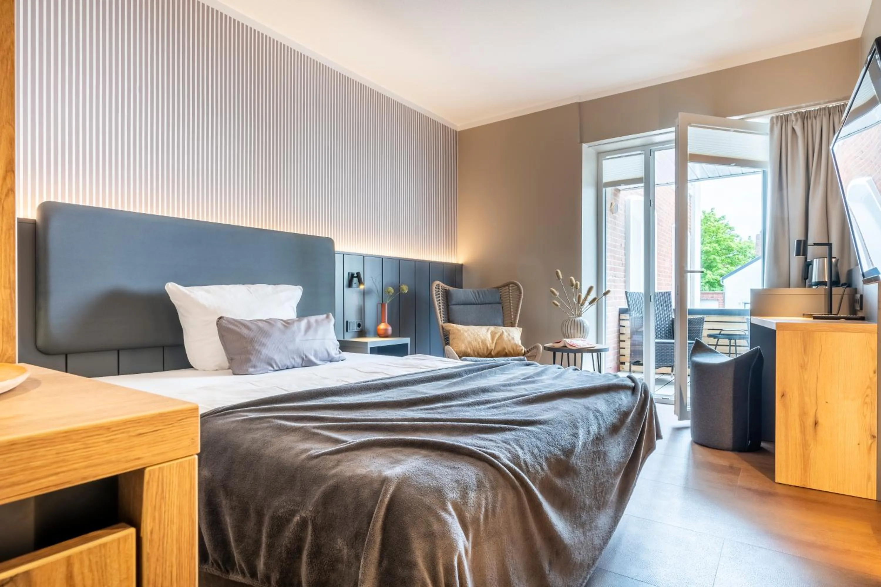 Bed in Arthotel Bakker