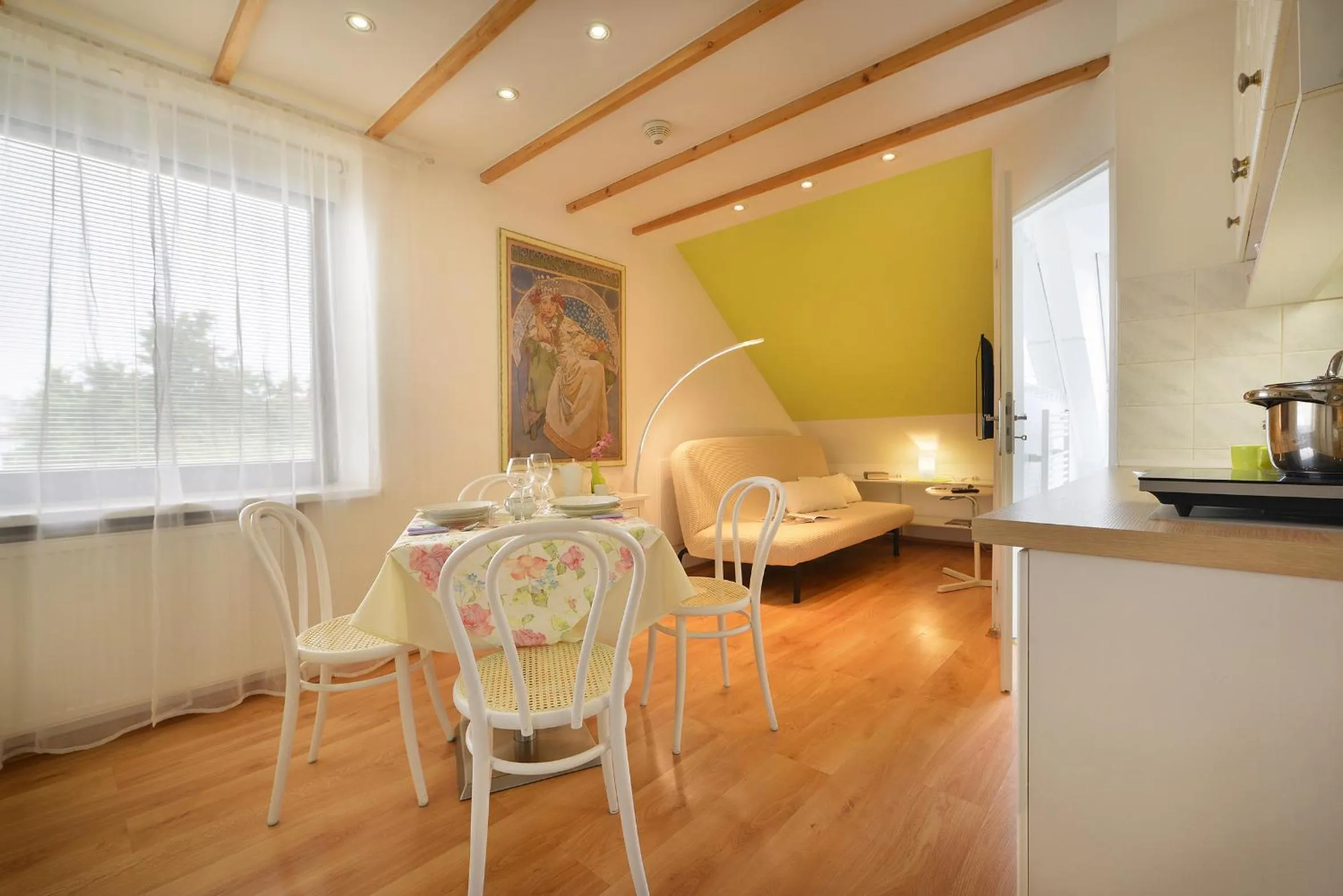 Dining area in A. V. Pension Praha