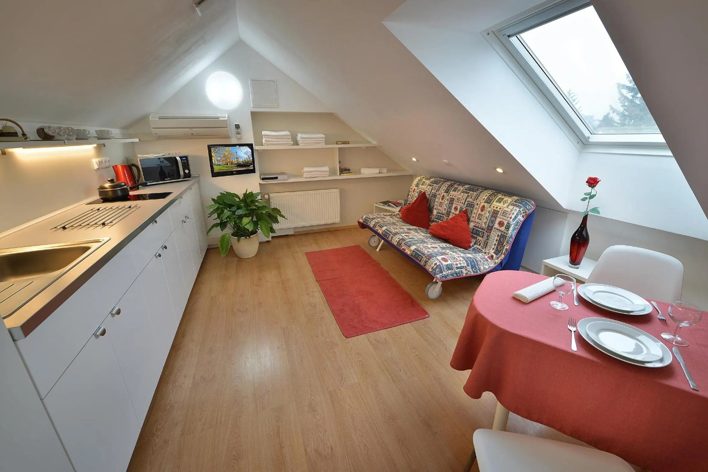 Kitchen or kitchenette in A. V. Pension Praha
