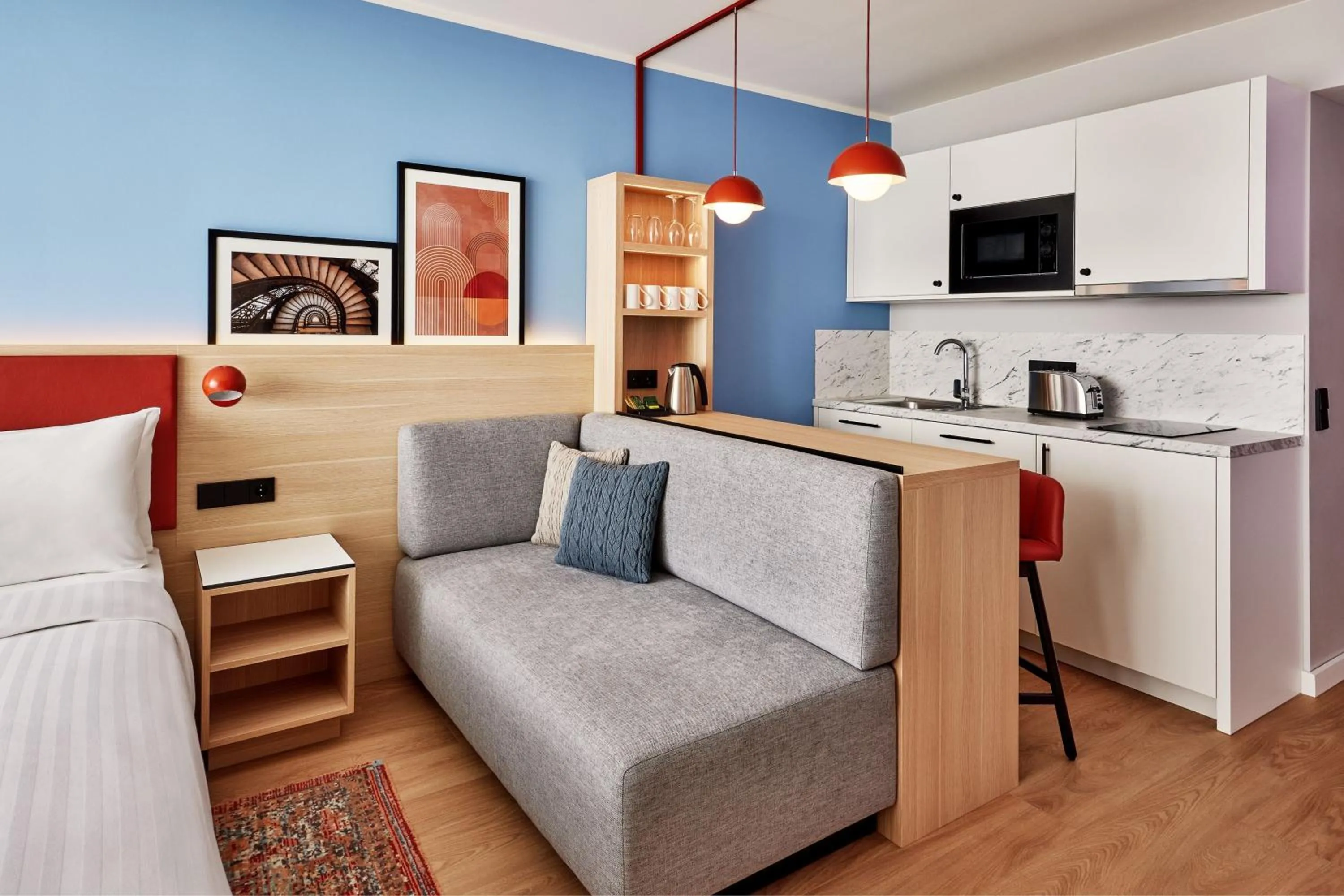 Kitchen or kitchenette in Residence Inn by Marriott Munich Central