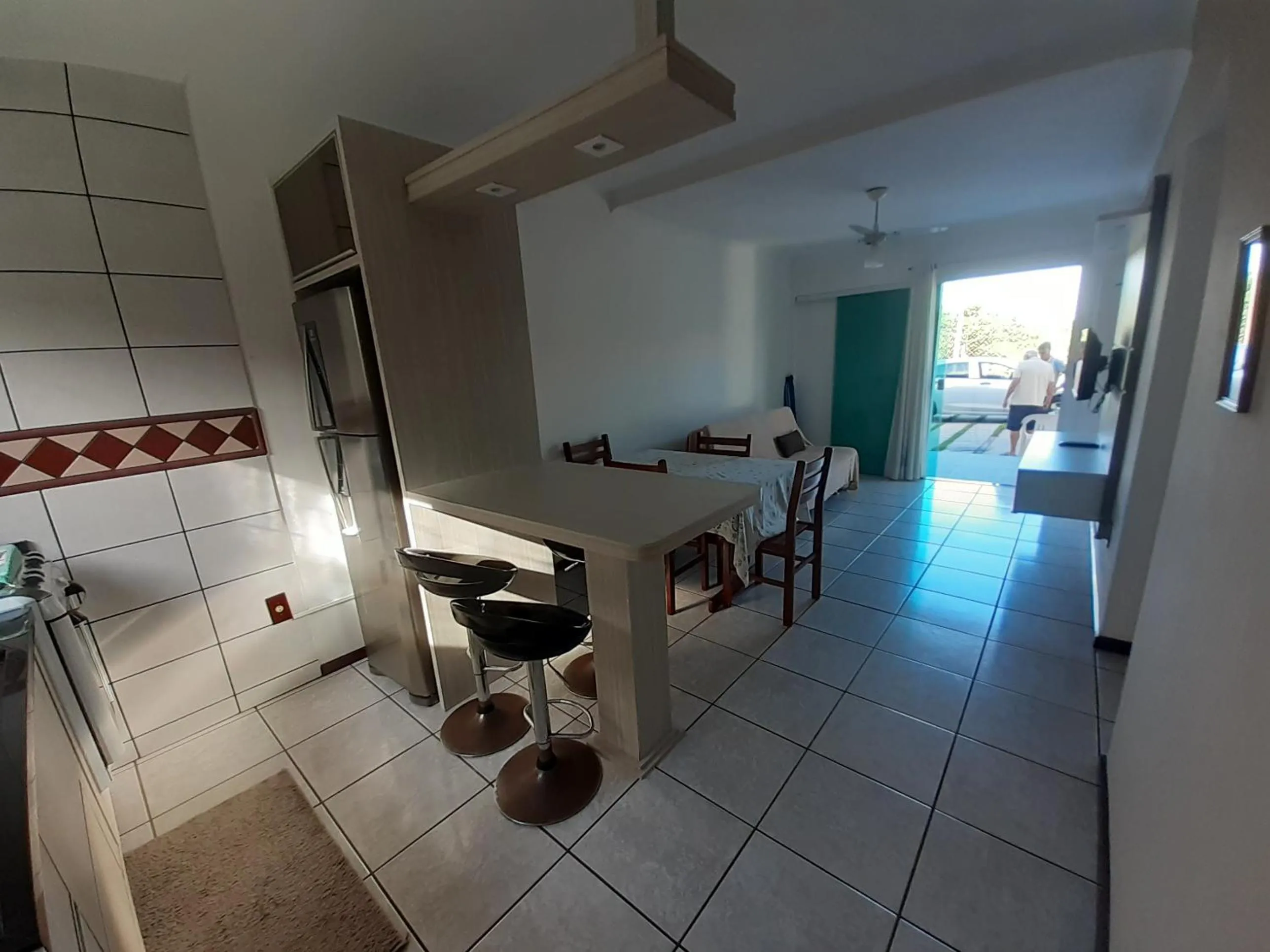 Kitchen or kitchenette in Casa da Marilú