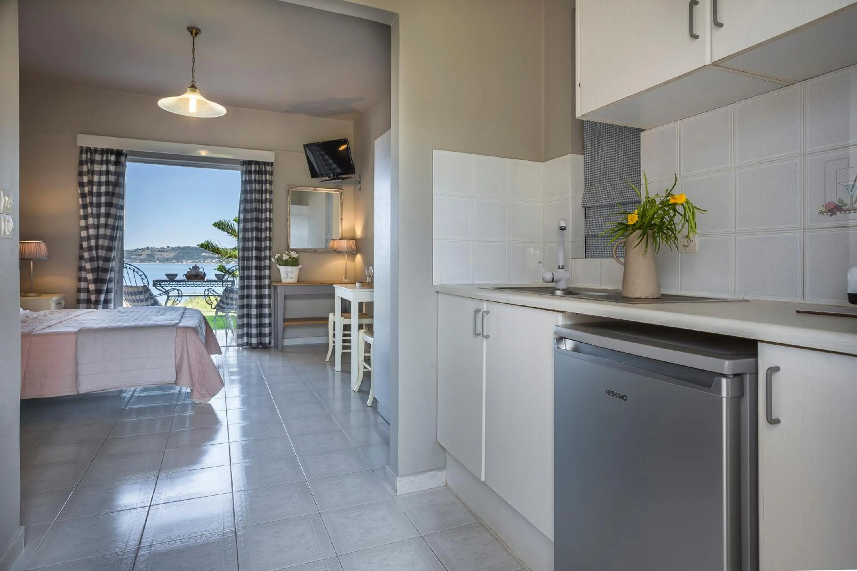 Balcony/Terrace in Panorama Fanari studios and apartments