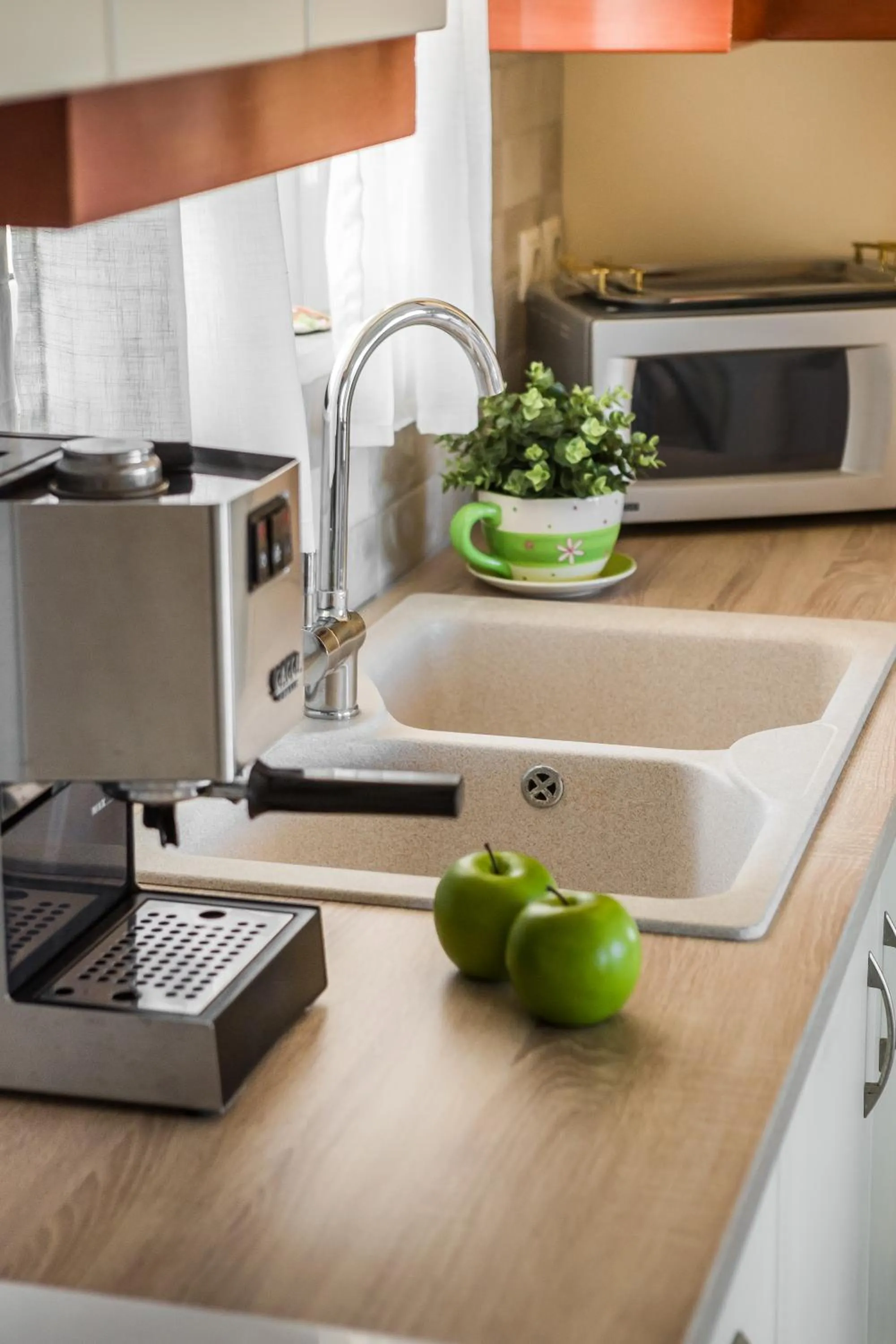 Coffee/tea facilities in Panorama Fanari studios and apartments