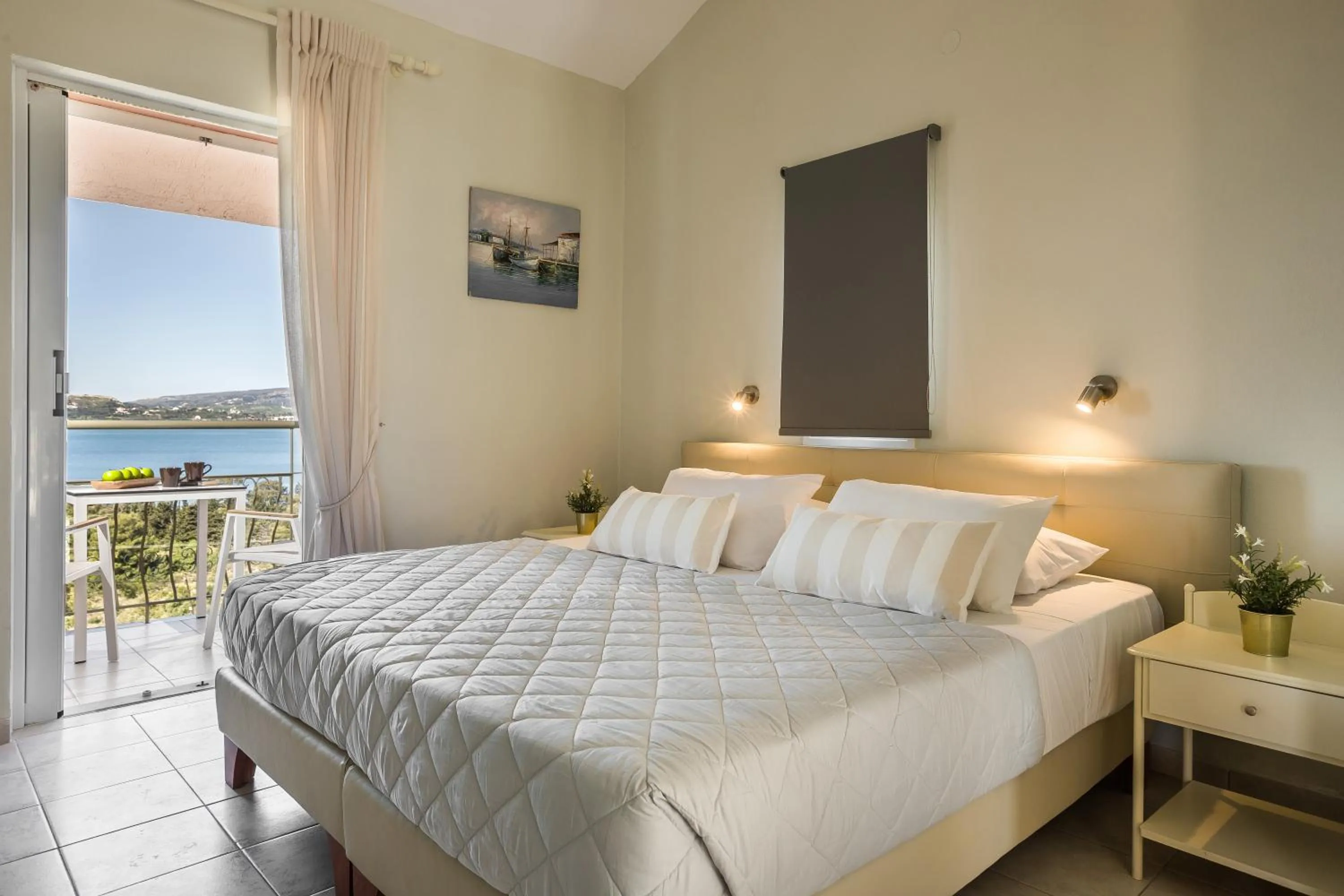 Property building, Bed in Panorama Fanari studios and apartments