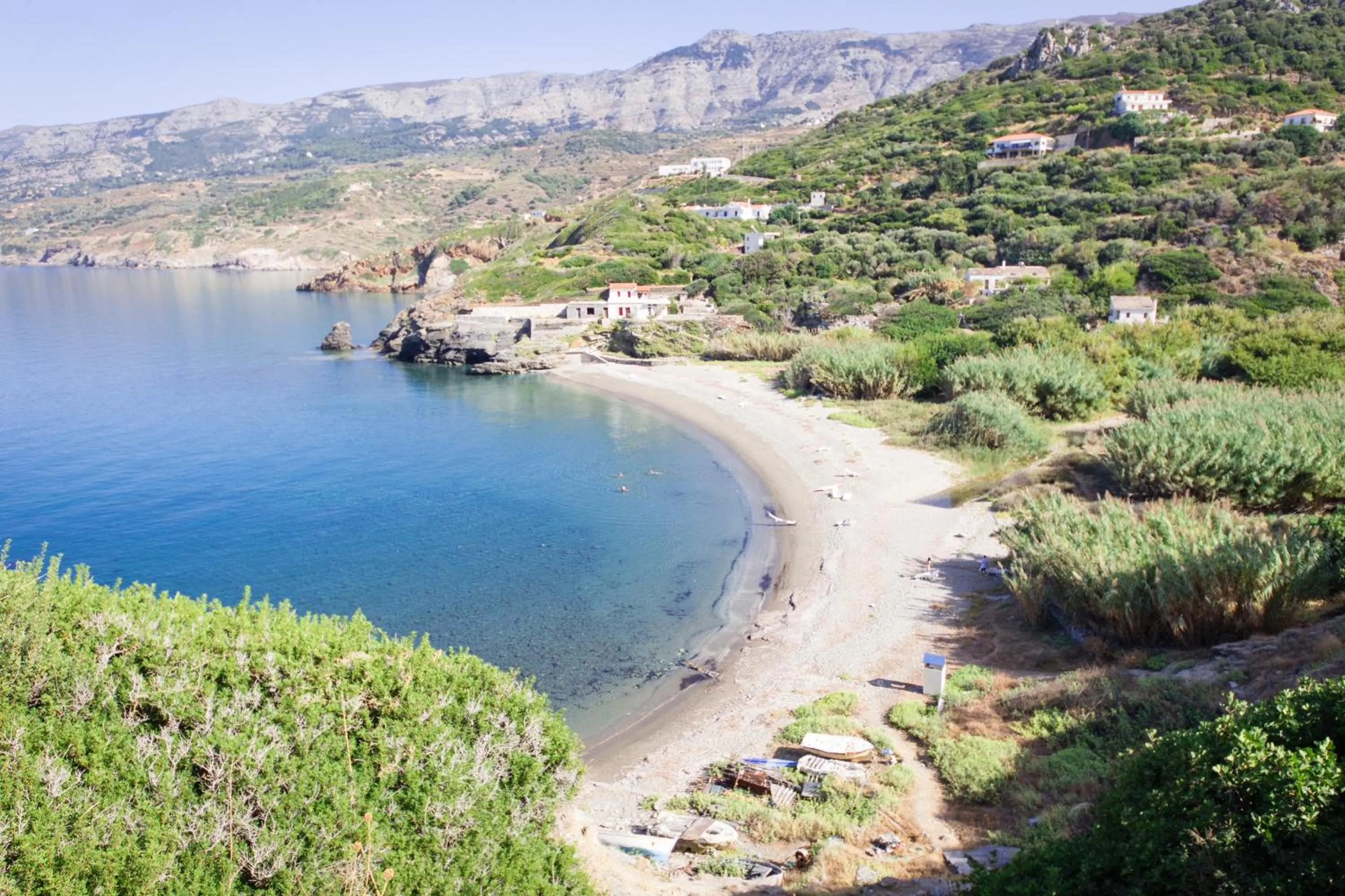 Beach in Kerame Studios & Apartments