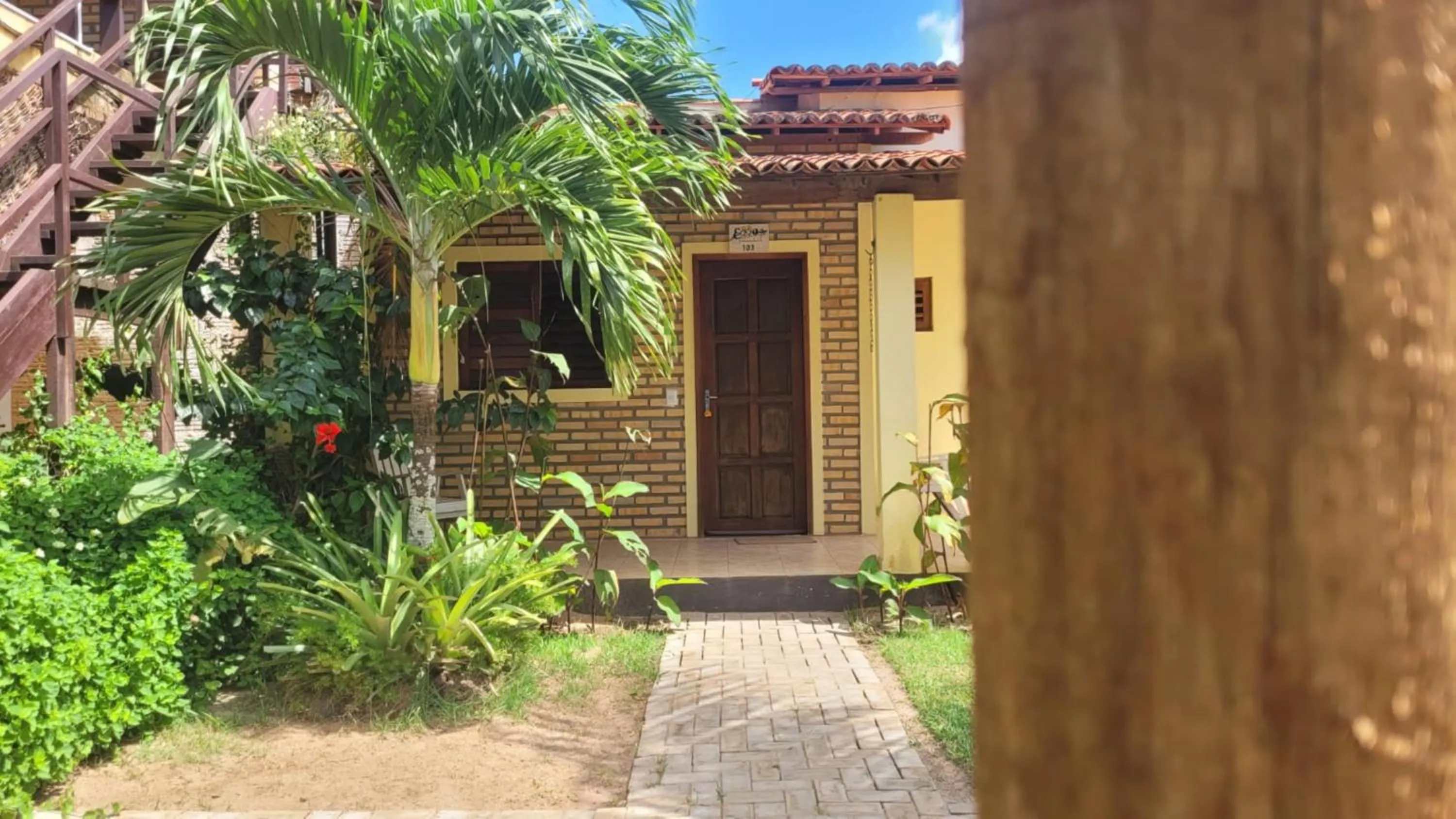 Garden view in Pousada Ello