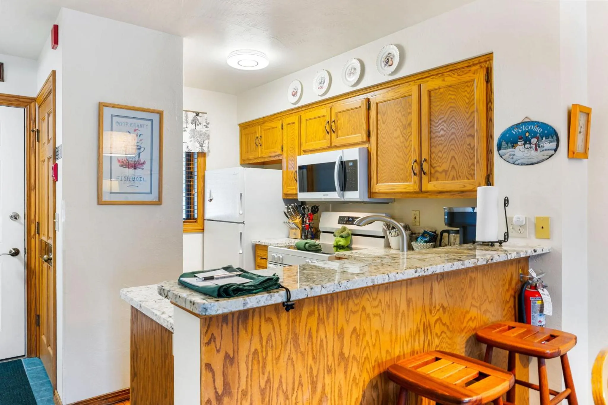 kitchen in Evergreen Hill Condominiums