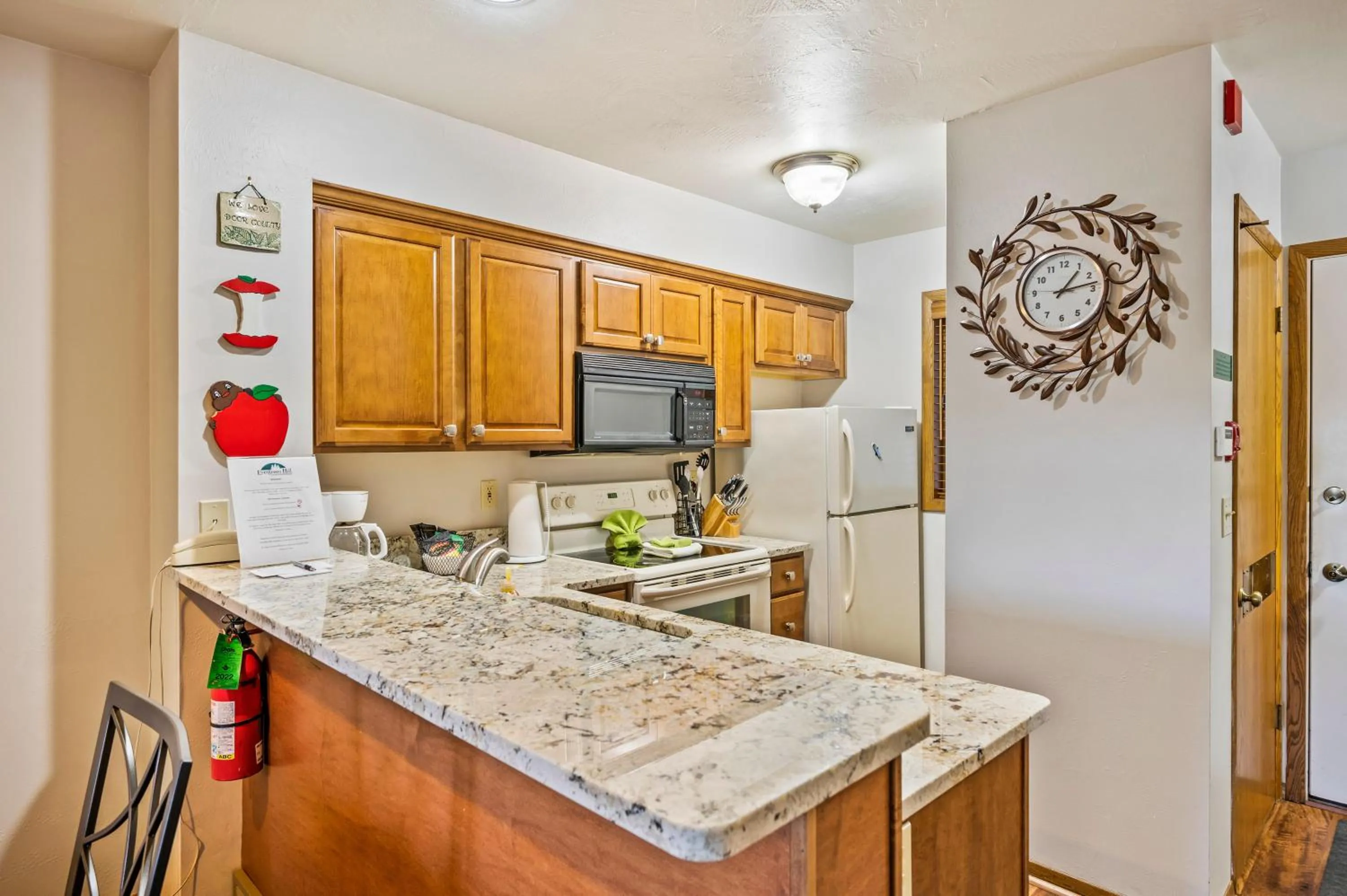 kitchen in Evergreen Hill Condominiums