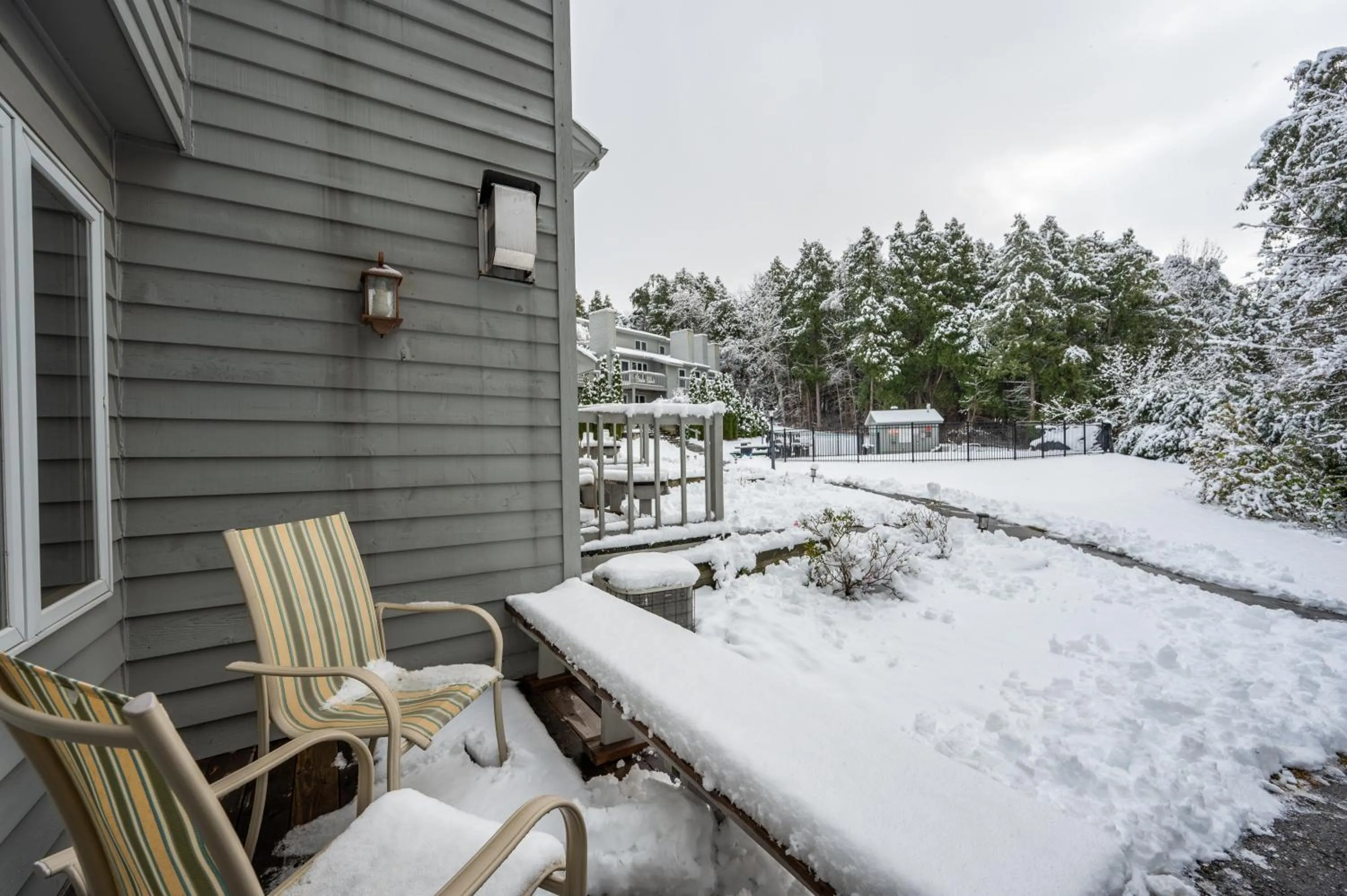 Winter in Evergreen Hill Condominiums