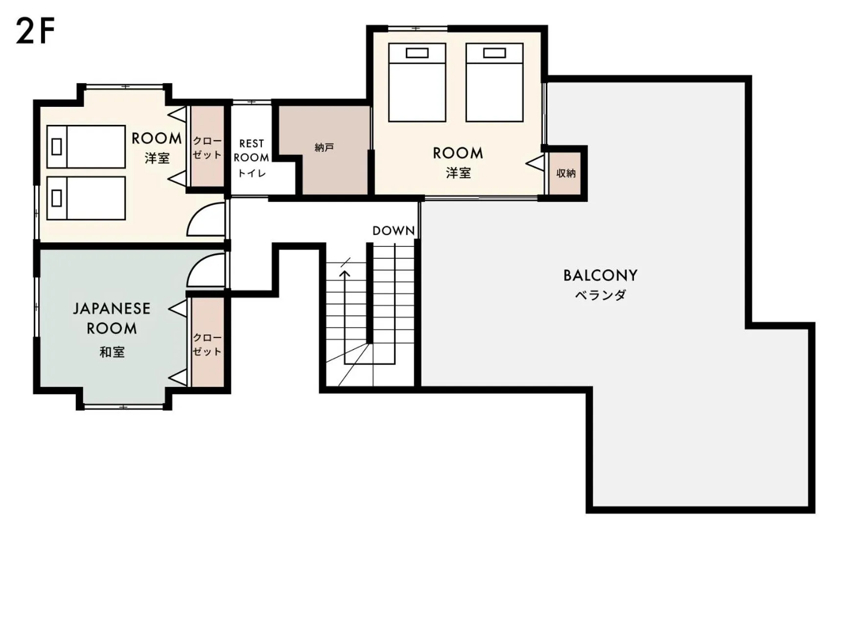 Floor plan in Hills Villa Miyakojima