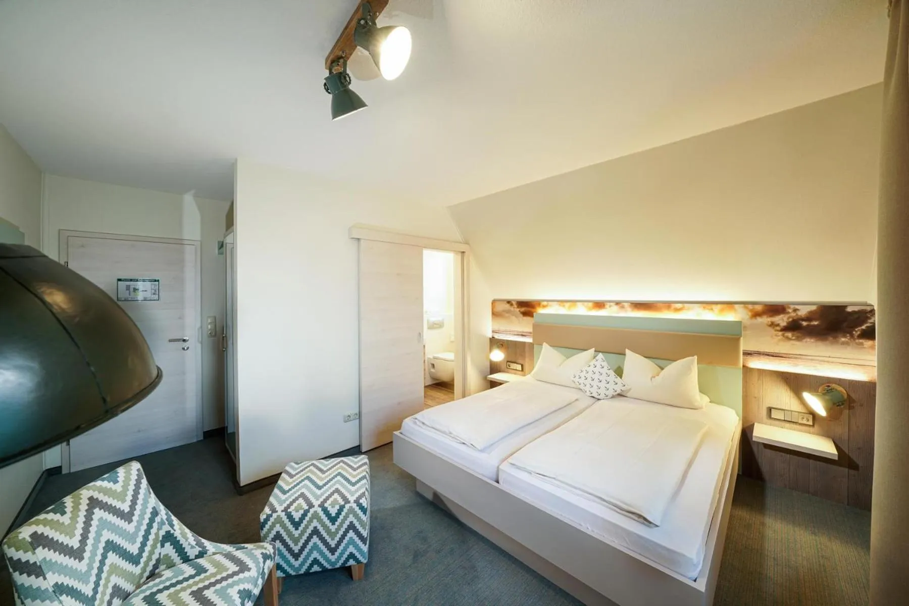 Bed in Deichhotel Grube