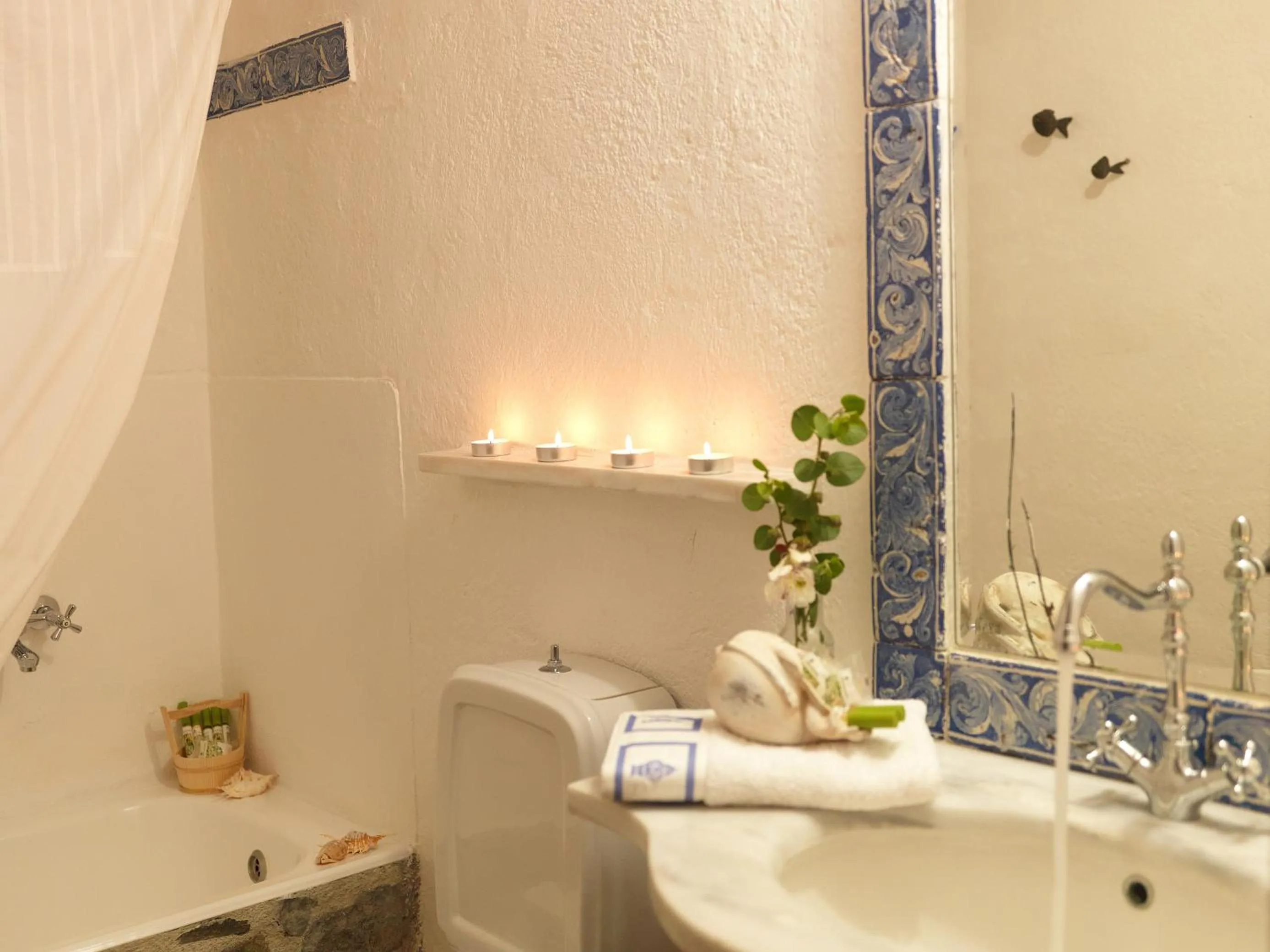 Bathroom in AFOURA HOUSES by K&K