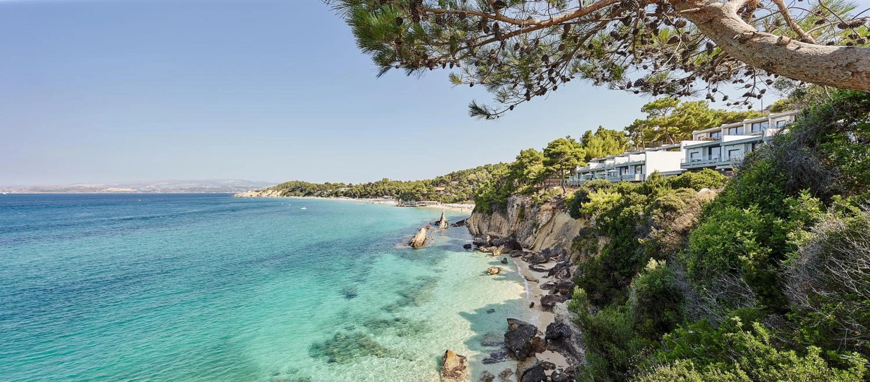 Beach in White Rocks Hotel Kefalonia