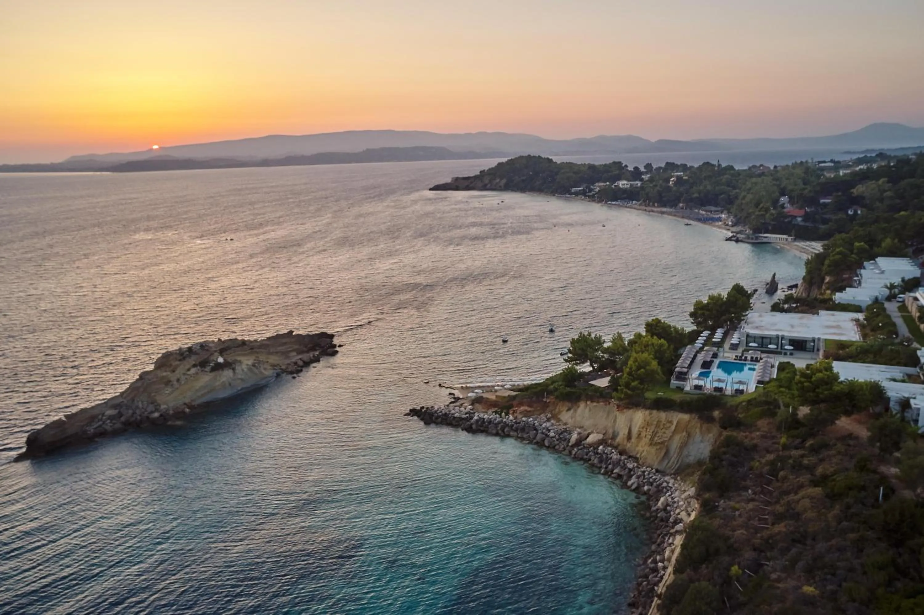 Bird's eye view in White Rocks Hotel Kefalonia