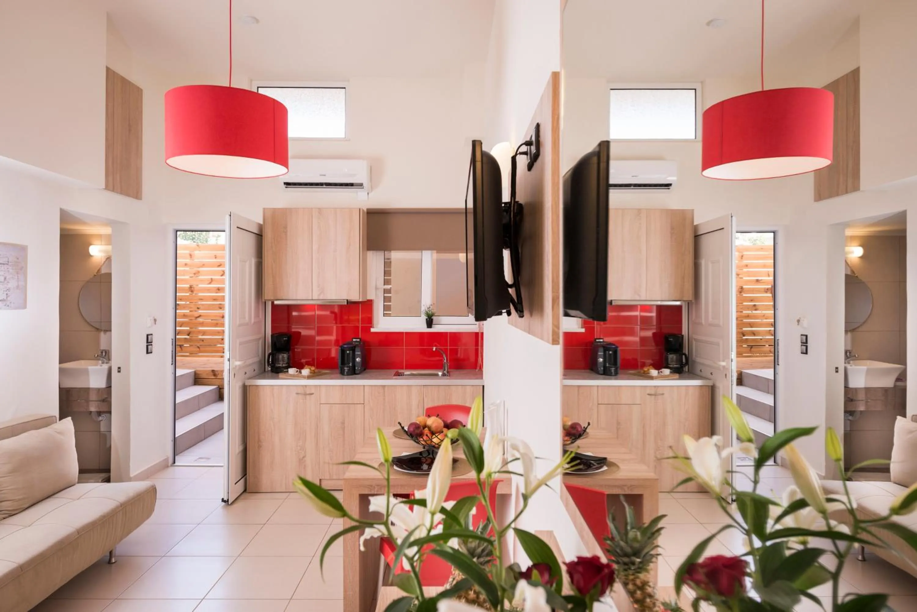 Kitchen or kitchenette in Sea & City Apartments