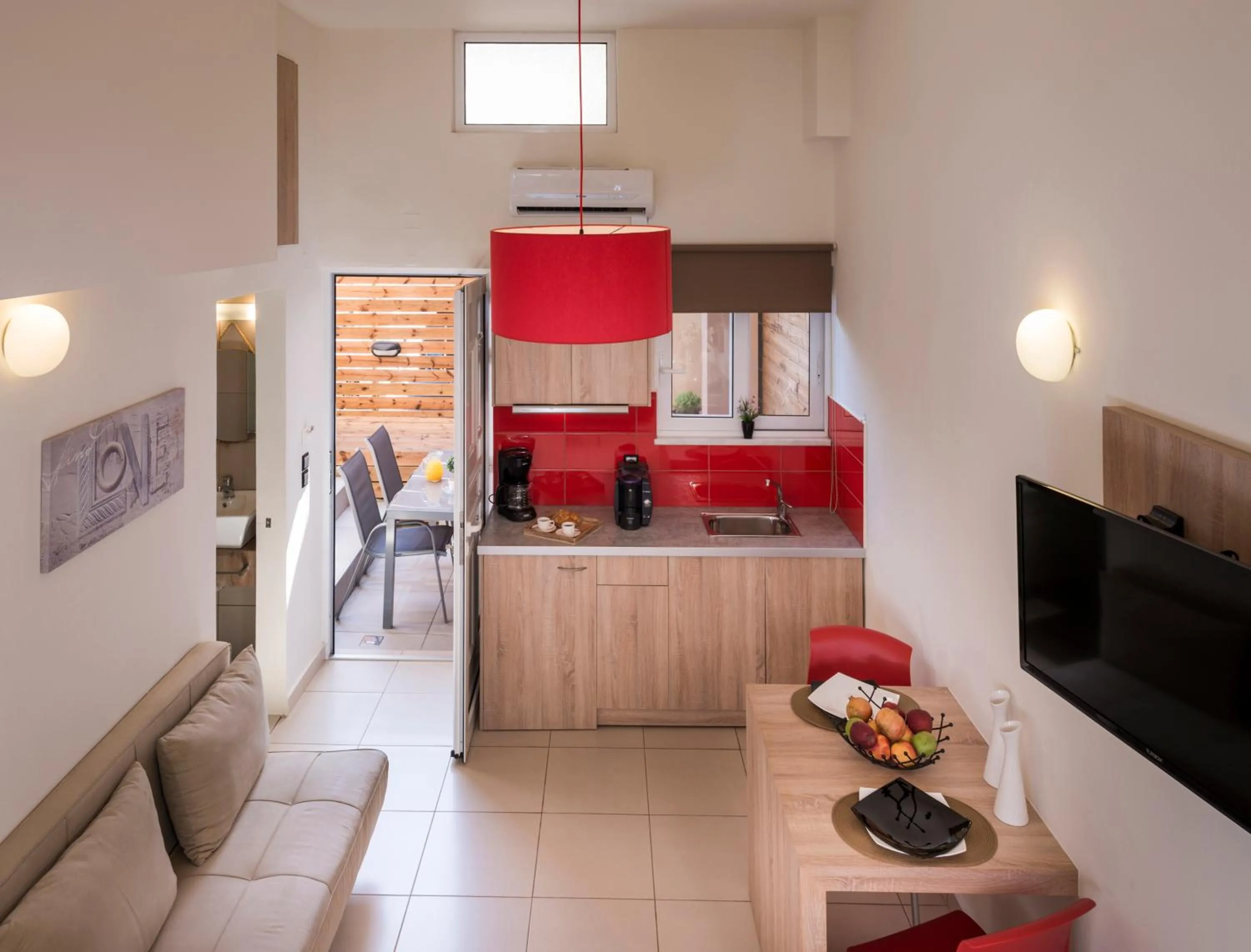 Living room in Sea & City Apartments