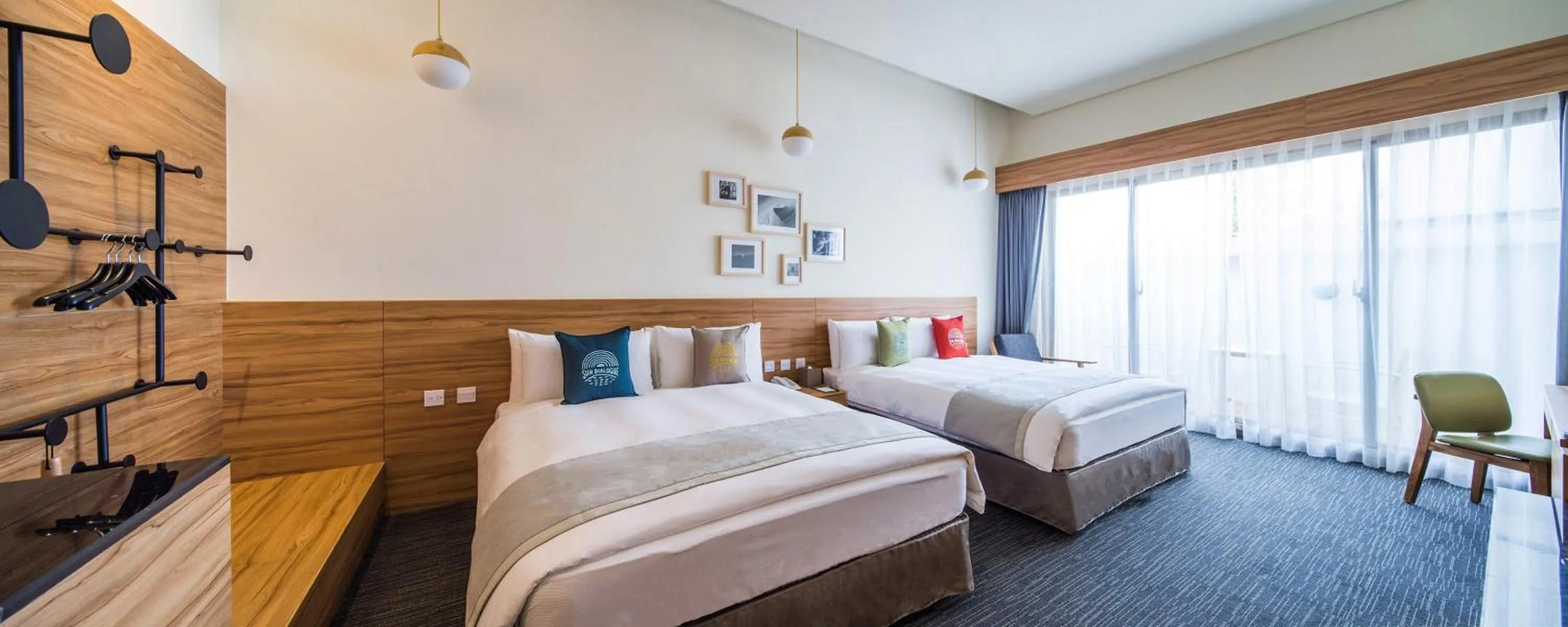 Photo of the whole room, Bed in Sun Dialogue Hotel-By Cosmos Creation