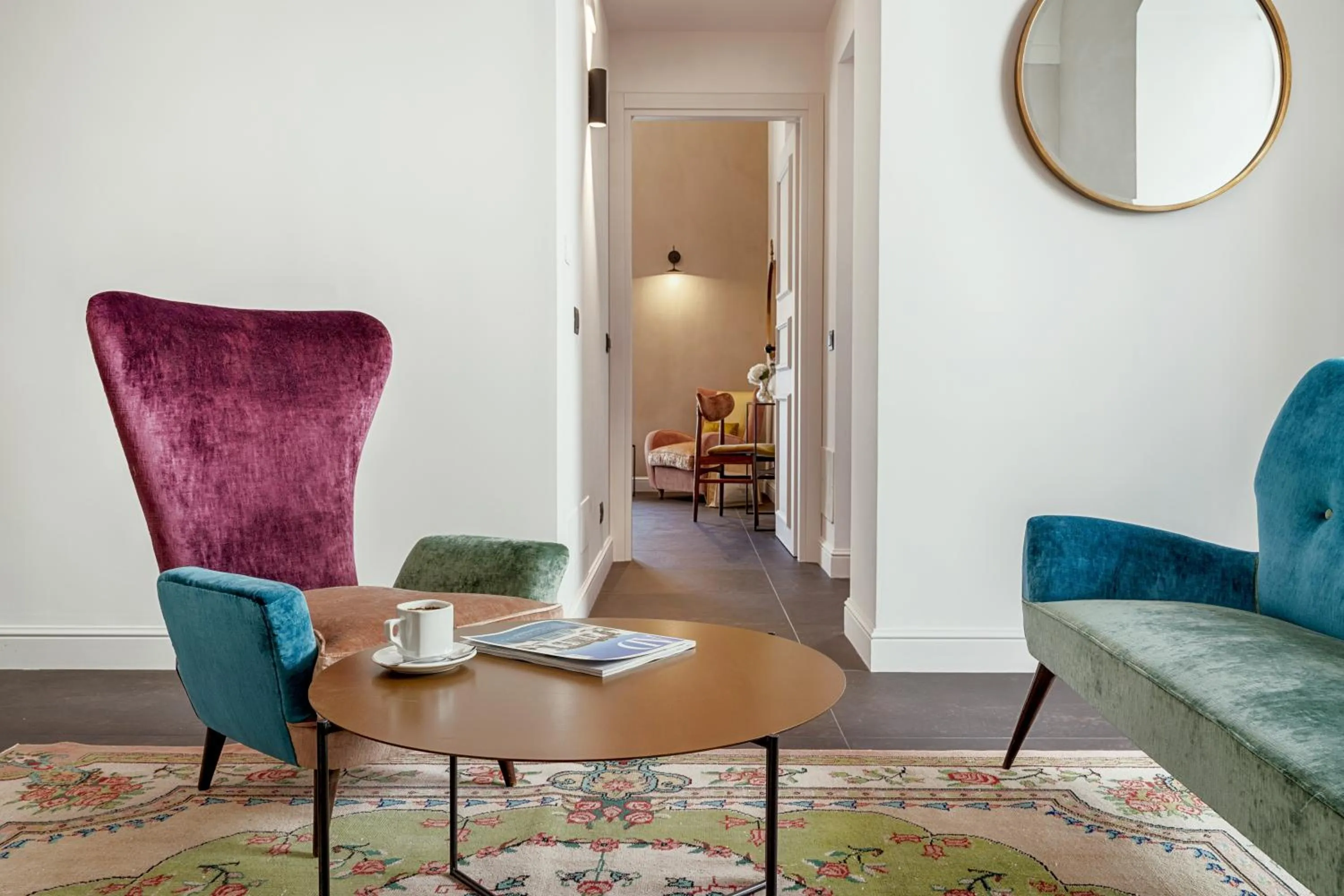 Seating area in Relais Antica Badia - San Maurizio 1619