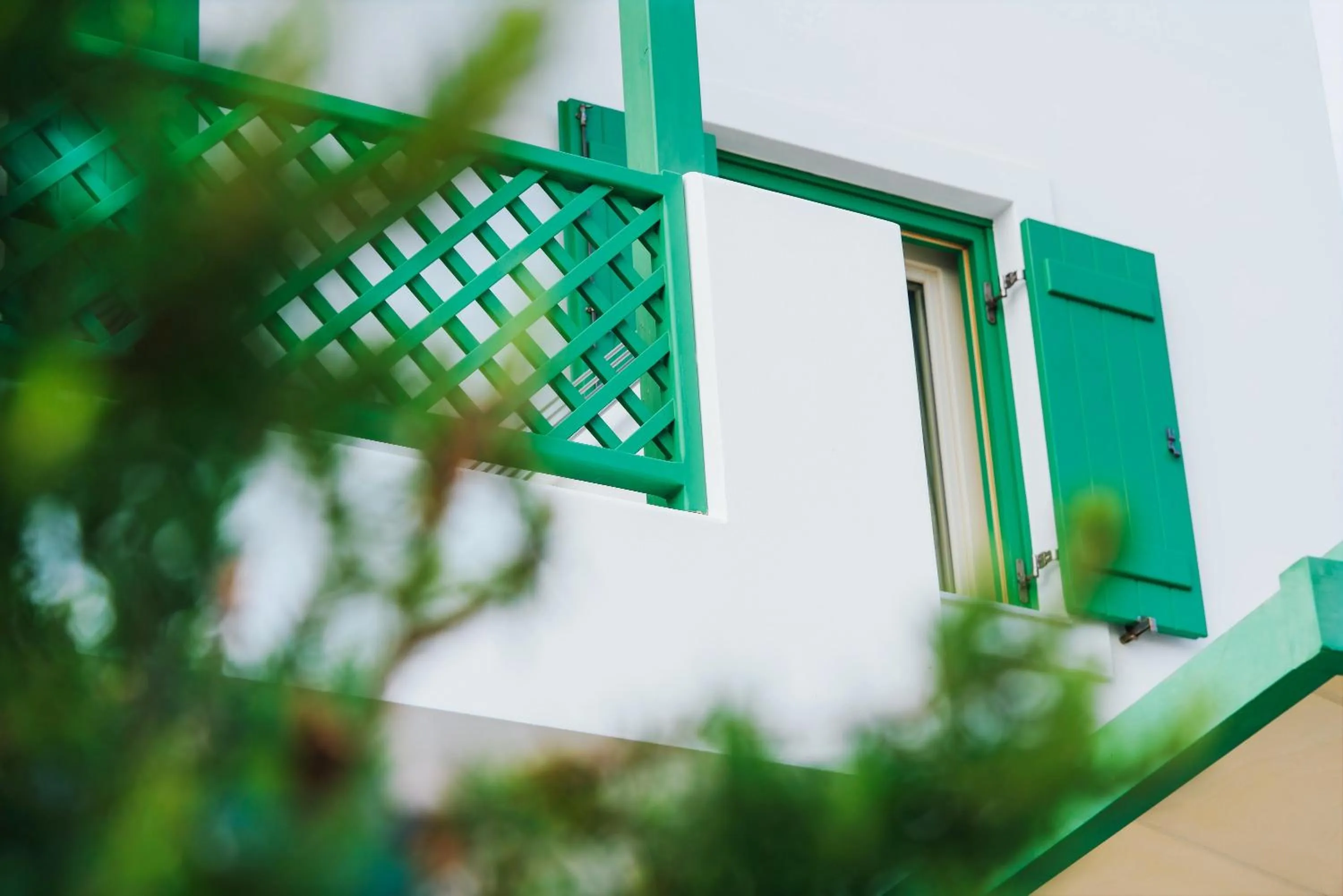 Facade/entrance in Aelia Apartments & Suites