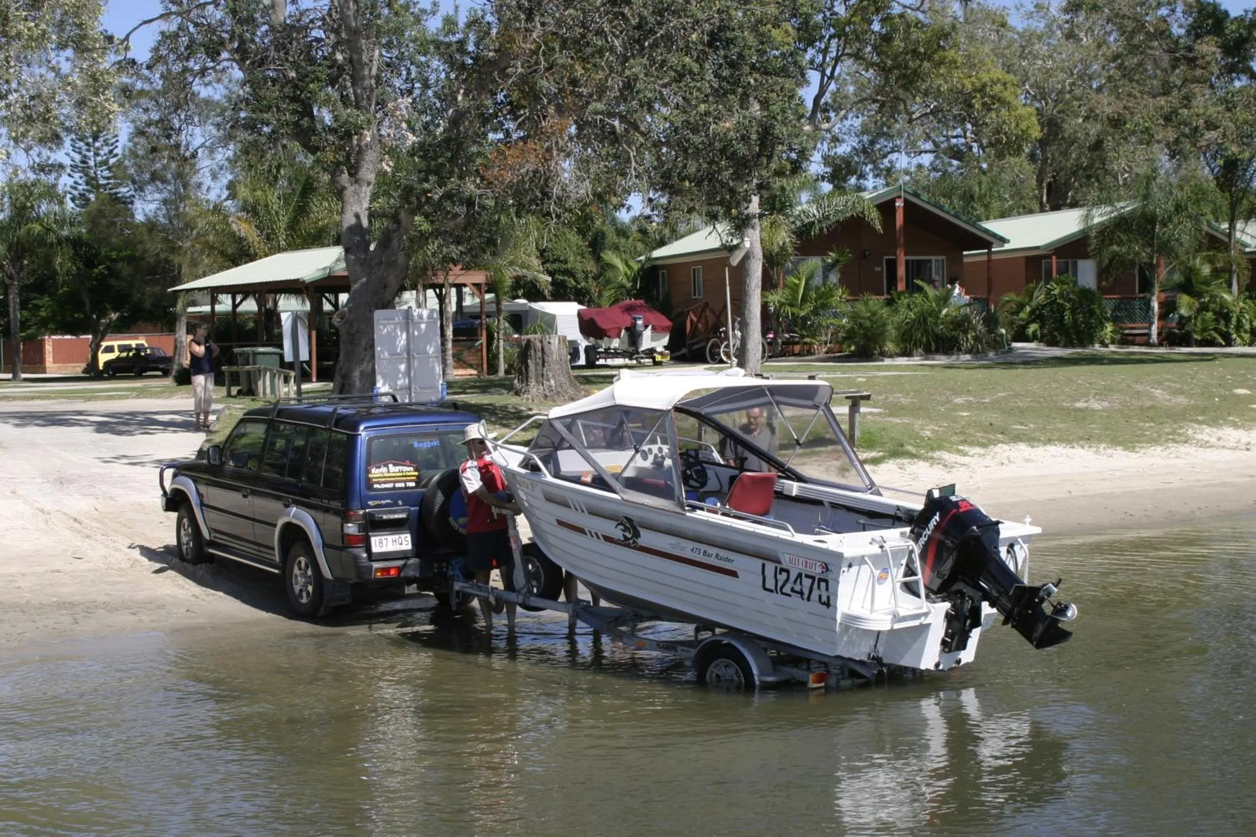 Fishing in NRMA Blue Dolphin Yamba Holiday Resort