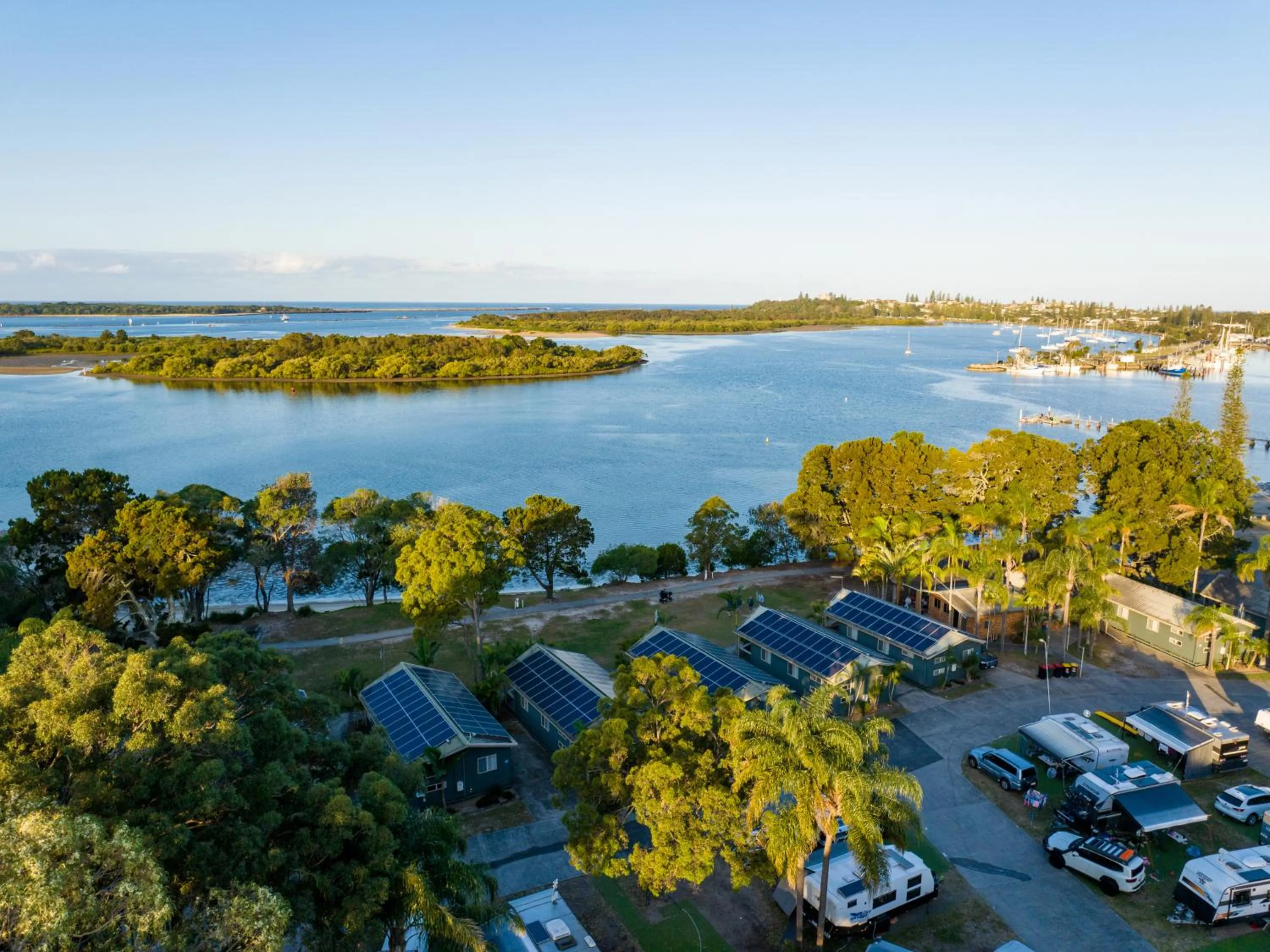 Bird's eye view in NRMA Blue Dolphin Yamba Holiday Resort