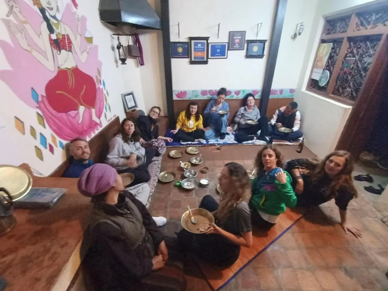 group of guests in Sanu House