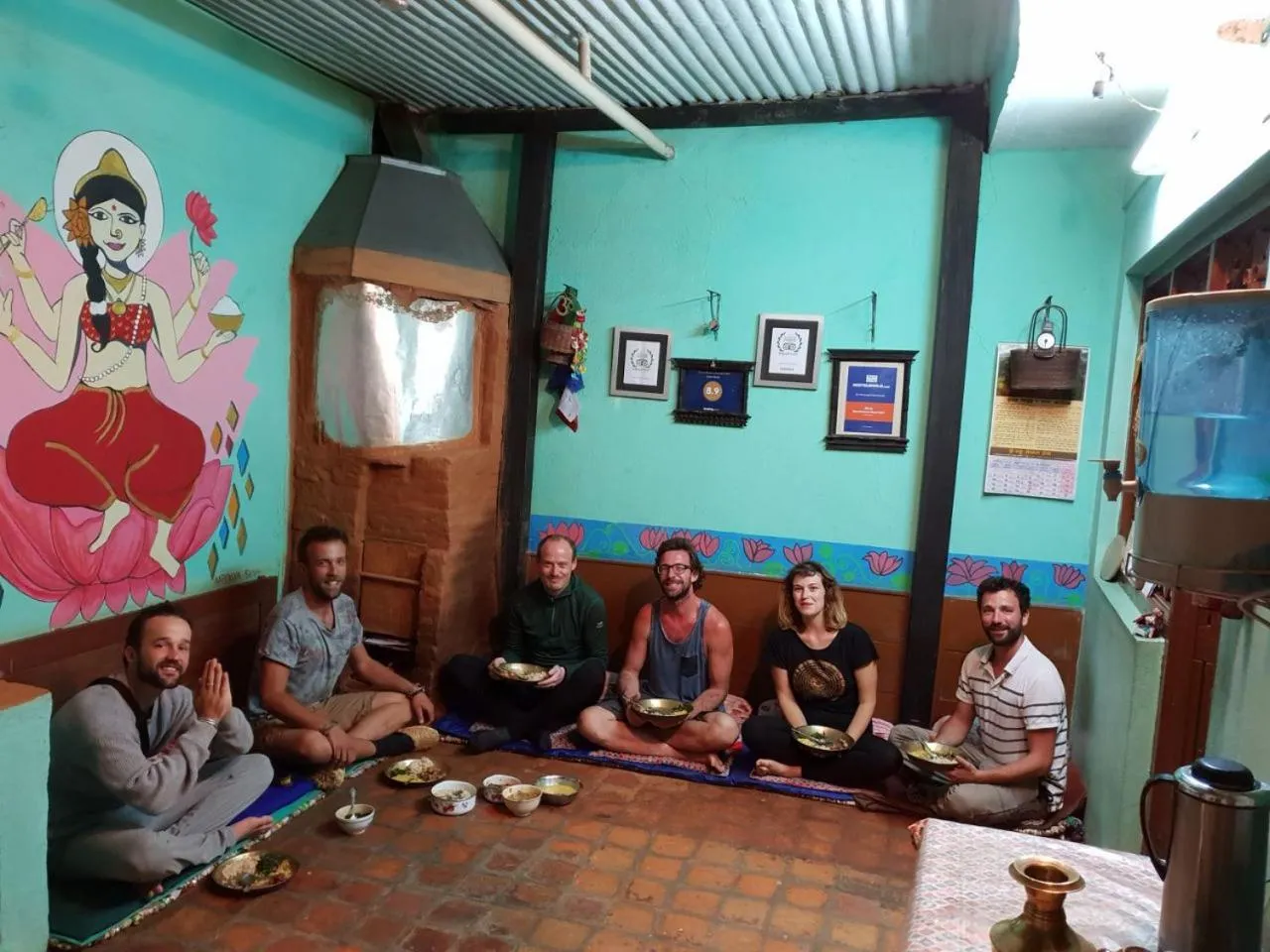 group of guests in Sanu House