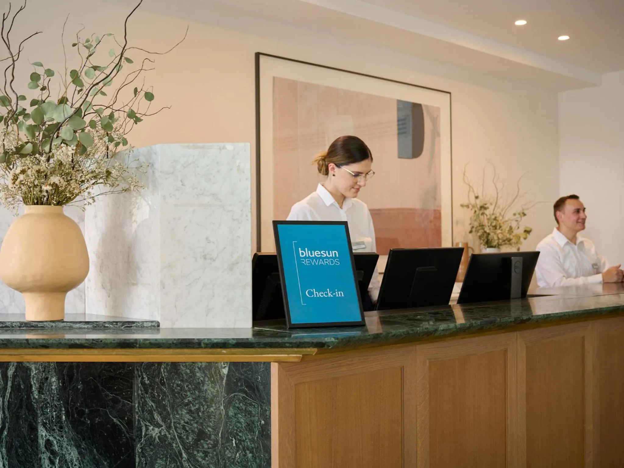 Lobby or reception in Bluesun Hotel Alga