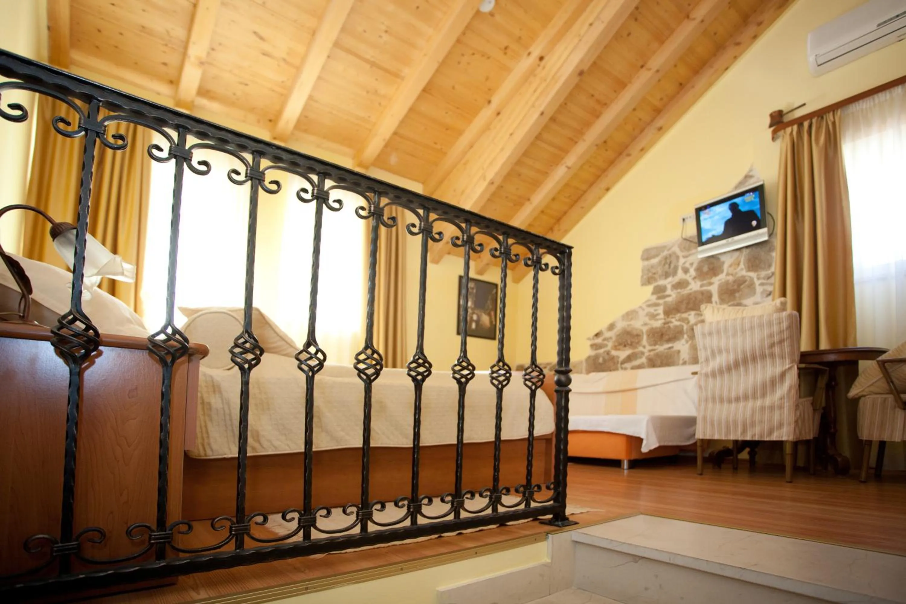 Decorative detail, Bed in Authentic Luxury Rooms