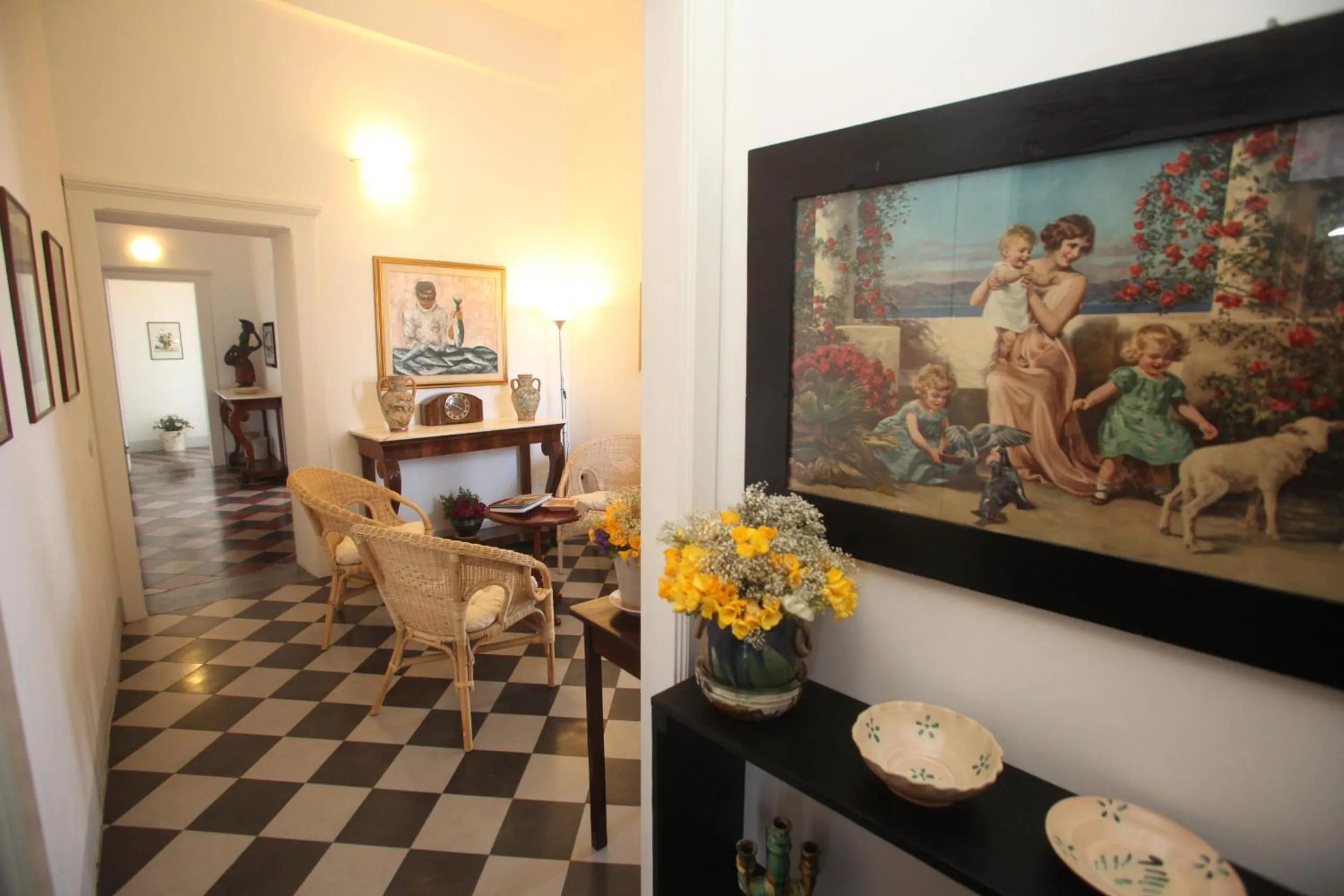 Lobby or reception in Al vecchio castello