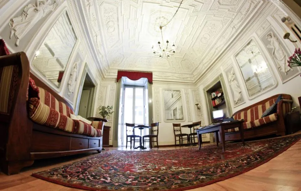 Living room in B&B Miseria e Nobilta'