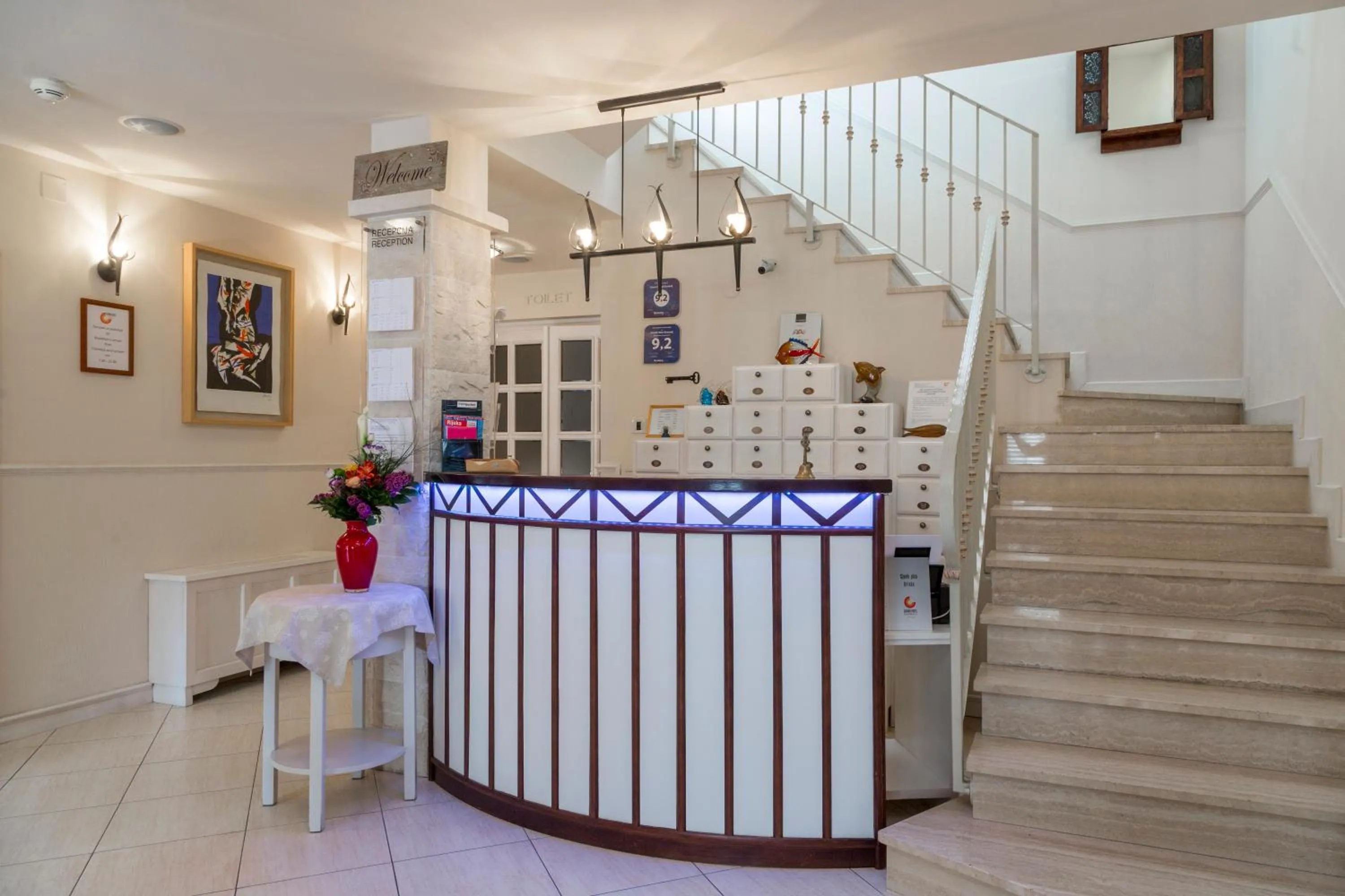 Lobby or reception in Hotel Abalone