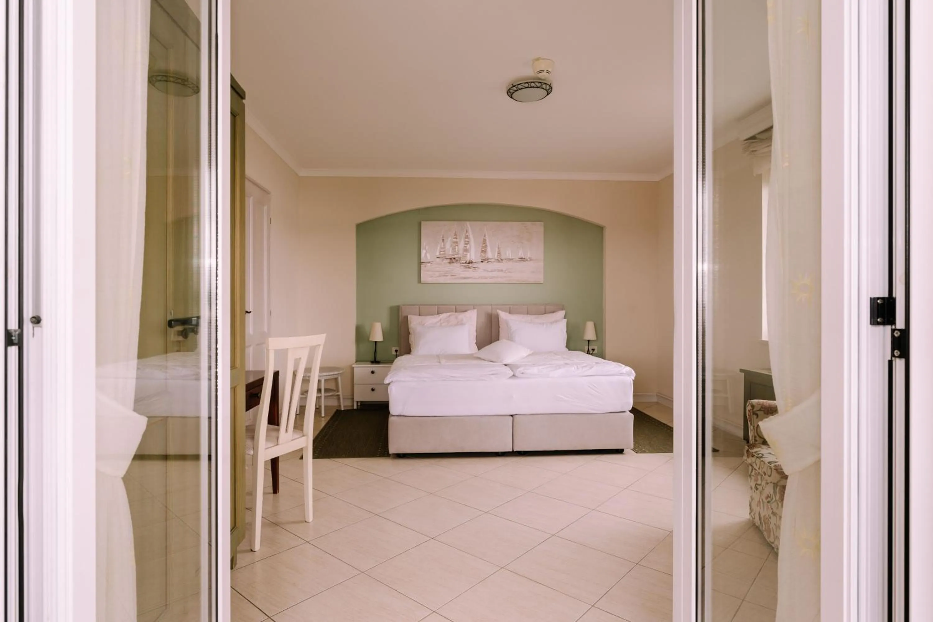 Bed in Hotel Abalone