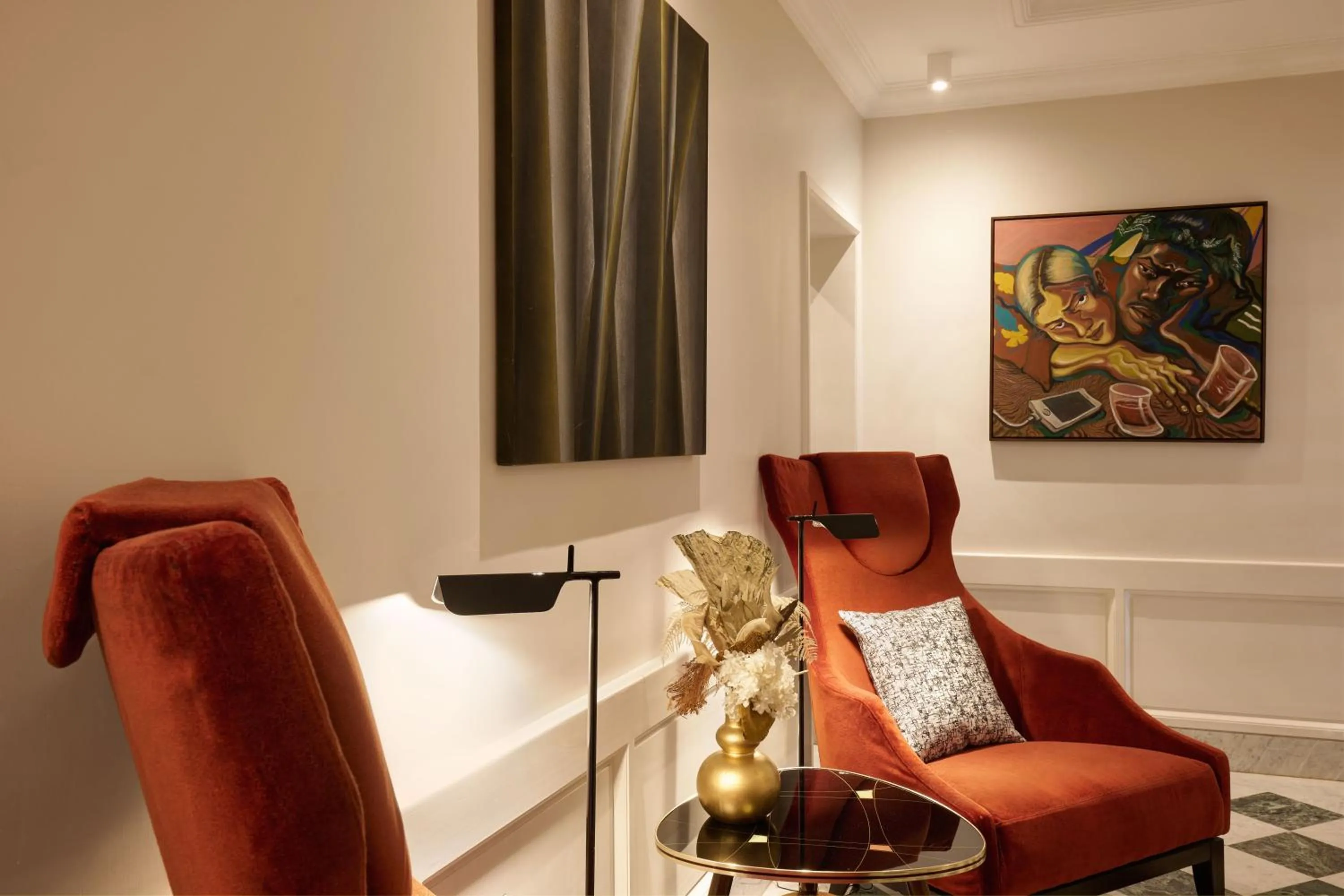 Seating area in Mascagni Luxury Rooms & Suites