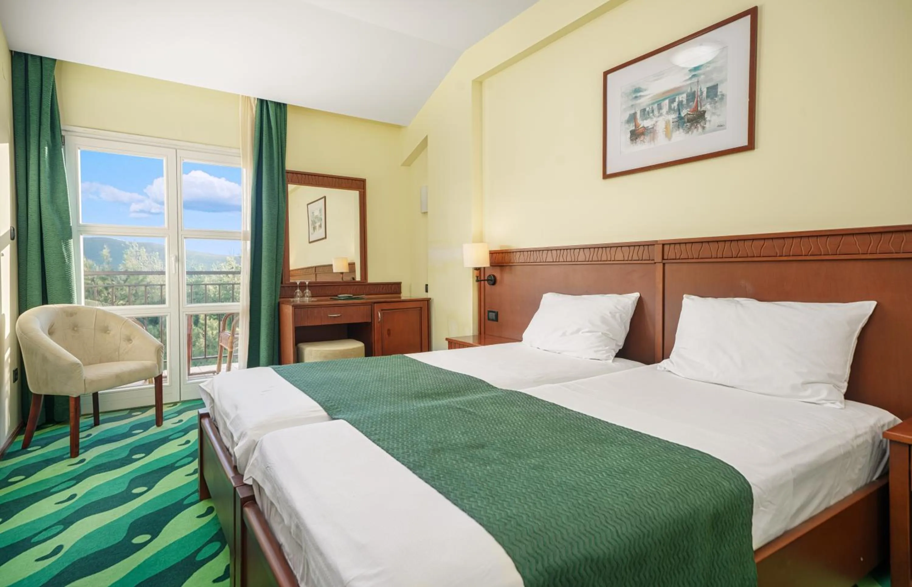 Seating area, Bed in Hotel Vrata Krke