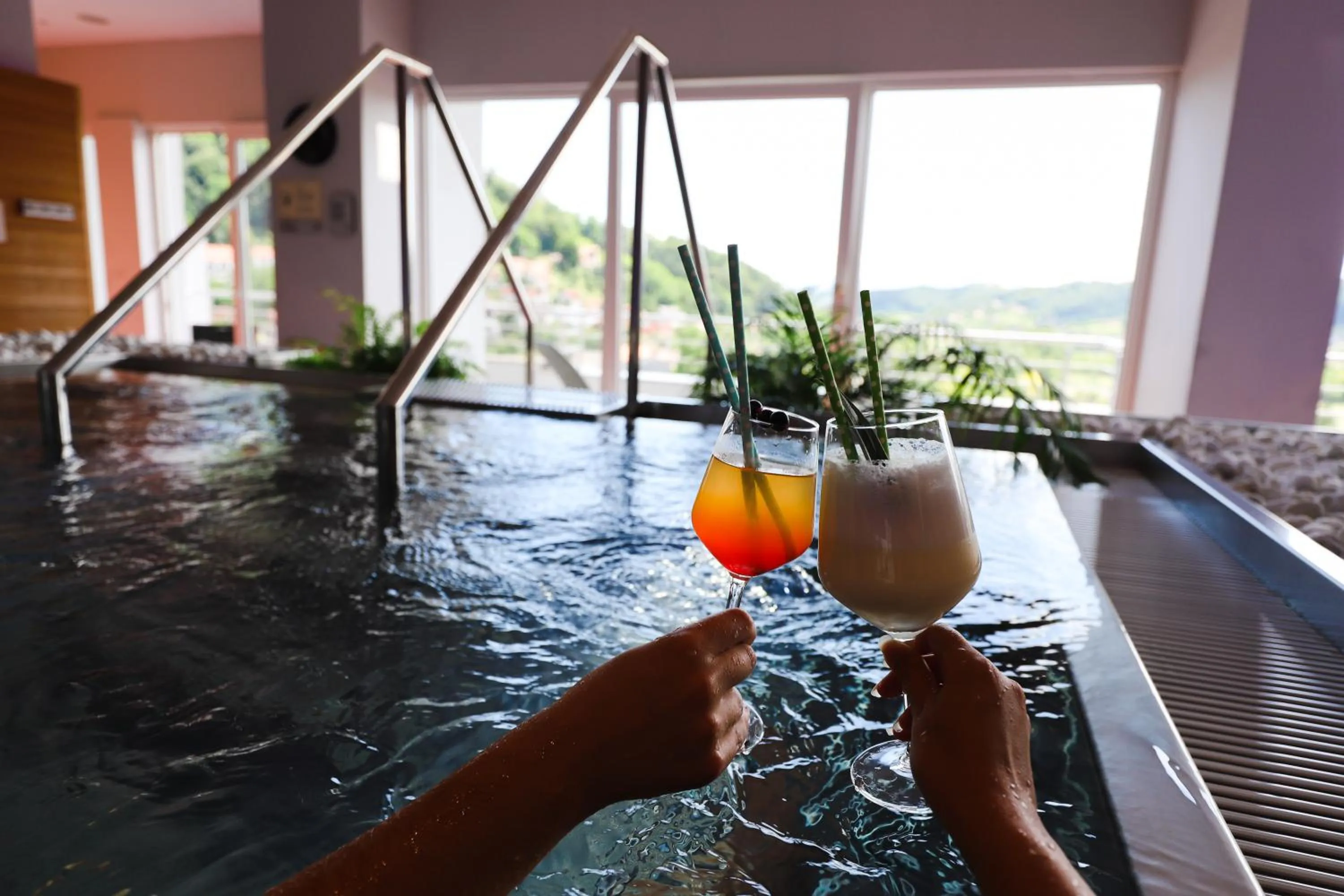 Hot Tub in Wellness Hotel Villa Magdalena