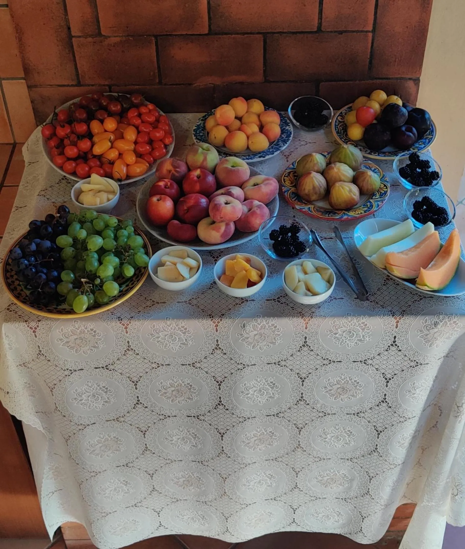 Patio in B&B Villa Maiolica