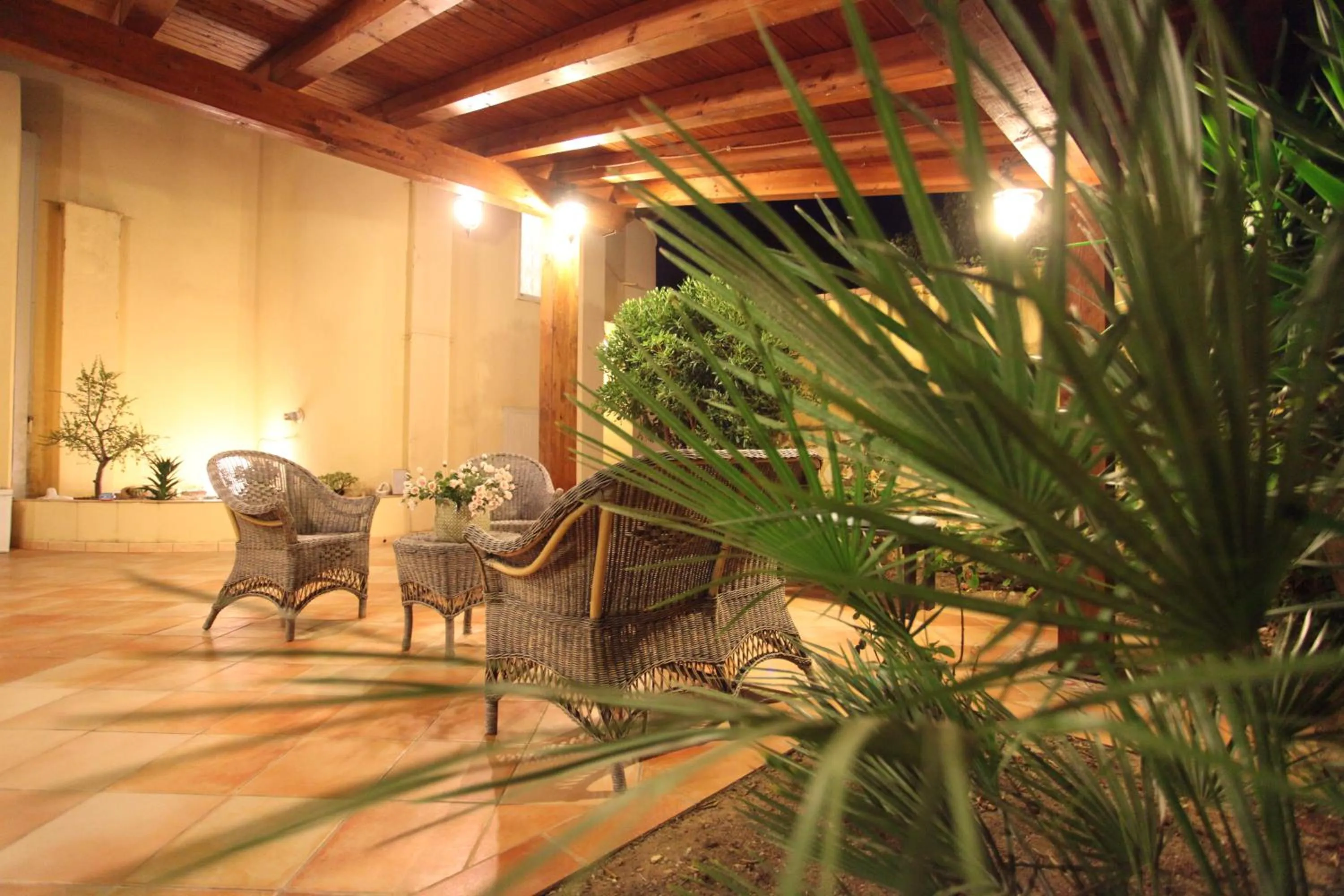 Patio in B&B Villa Maiolica