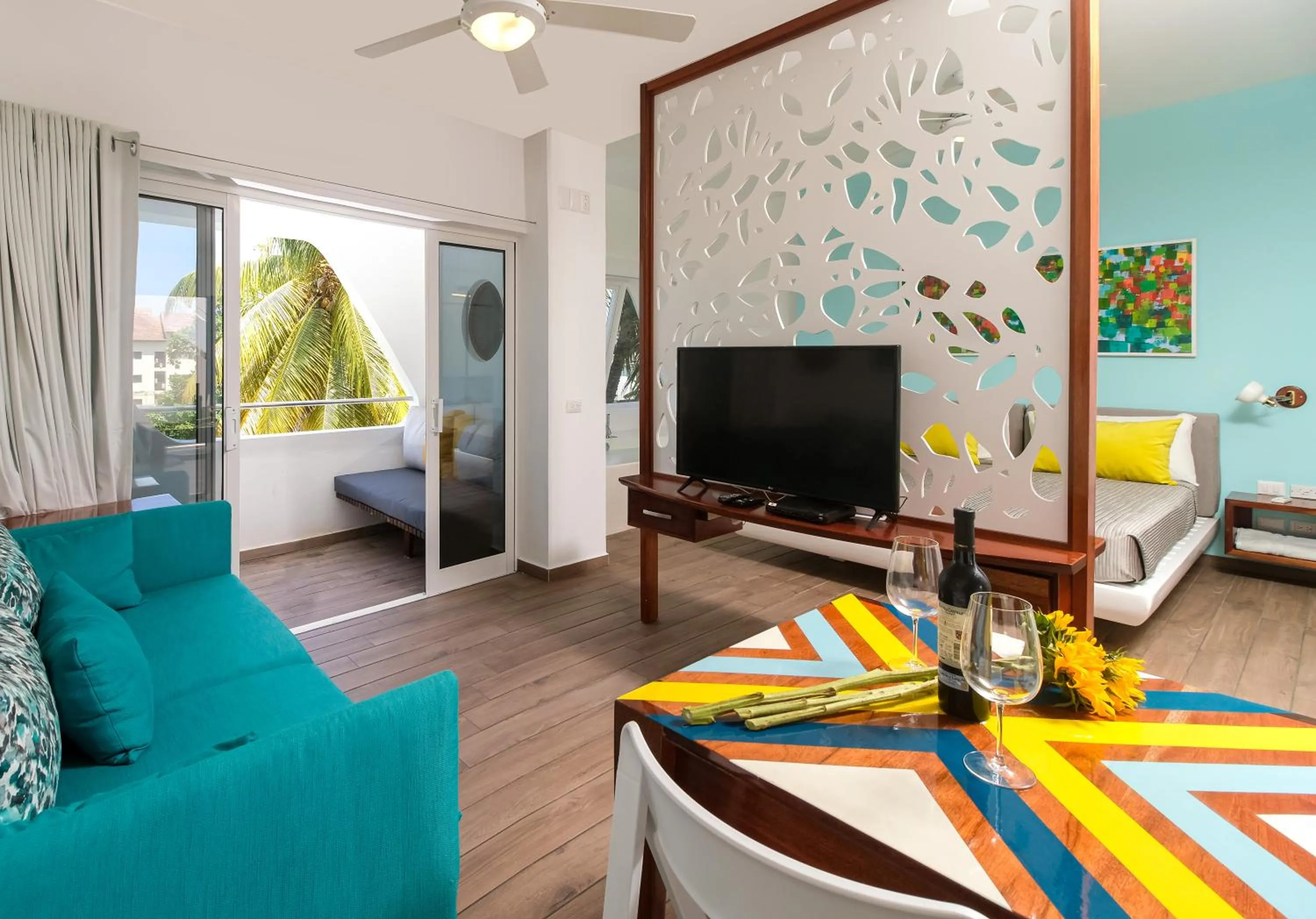 Living room in Puerto Plaza Las Terrenas