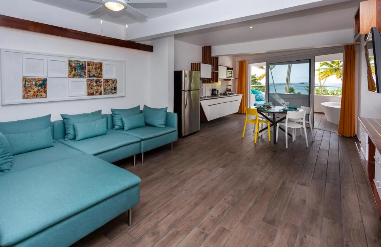 Living room in Puerto Plaza Las Terrenas