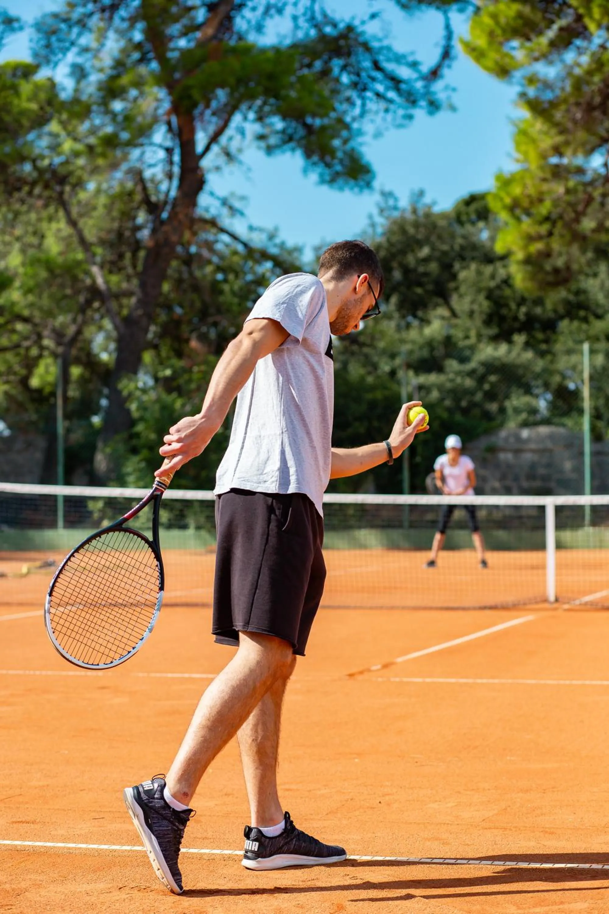 Tennis court in Hotel Pinija